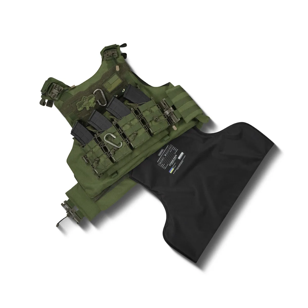 Бойовий бронежилет IBV-2 (Stanag 2920). Вага 3.7 кг. Збільшена площа захисту. Олива. S/M 12