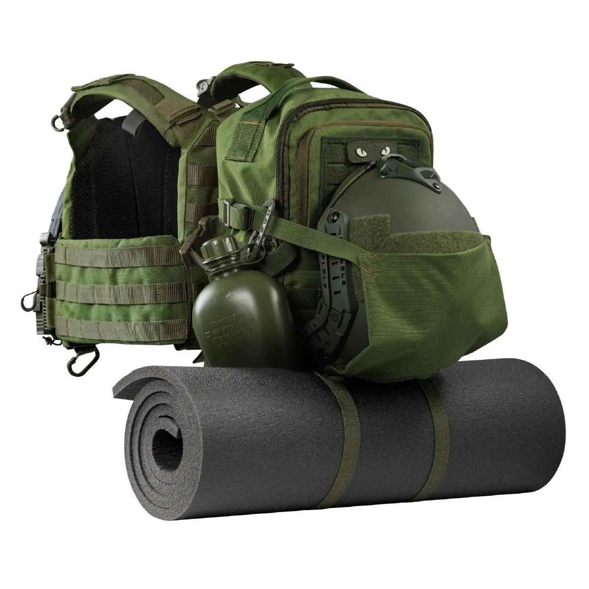 Тактический рюкзак DP20 на 20 л. Cordura 1000D. Крепление Molle. Олива 2