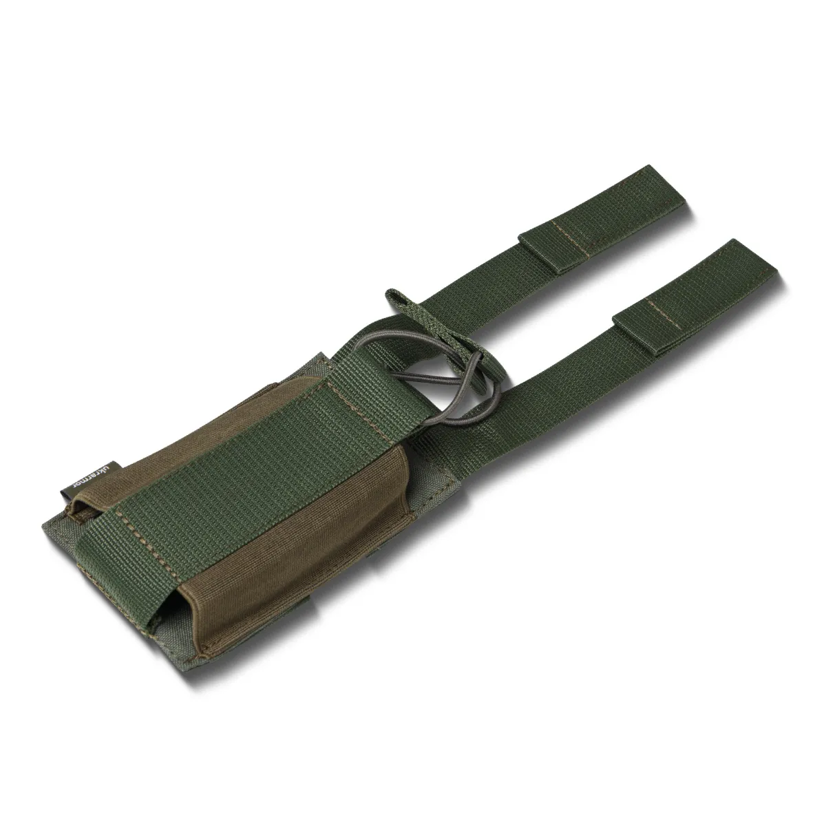 Одинарный эластичный подсумок под магазины АК/АR открытого типа. Крепление MOLLE. Олива 7