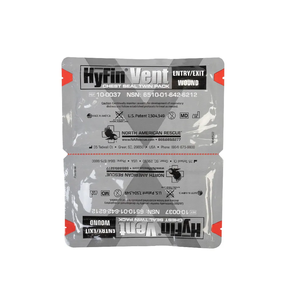 Окклюзионная наклейка NAR HyFin® Vent Chest Seal Twin Pack (комплект) 2