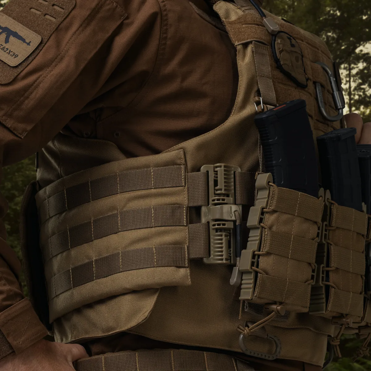 Бойовий бронежилет IBV-2 (Stanag 2920). Вага 3.7 кг. Збільшена площа захисту. Койот. S/M 6