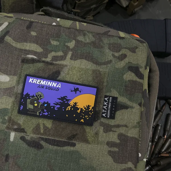 Патч (шеврон) «Kreminna Air Squad» від А.Т.А.К.А. М’який ПВХ пластик 3
