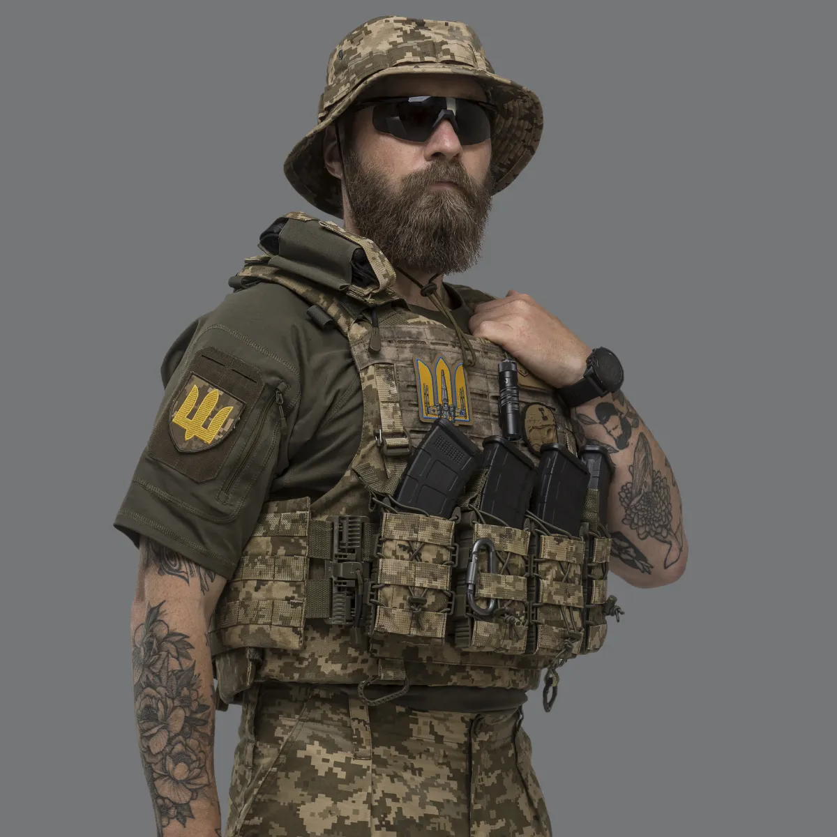 Плитоноска IBV (аналог IOTV). Увеличенная площадь защиты. Цвет Пиксель (мм-14) 4