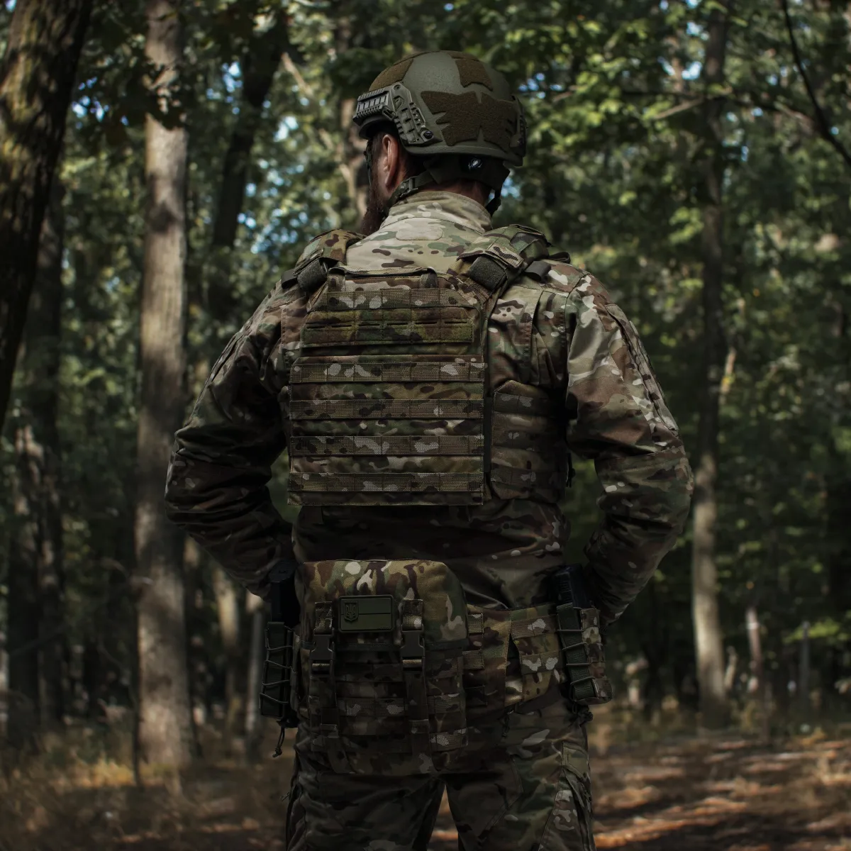 Плитоноска покращена (PRO) під бронеплити 25х30 см. Мультикам 6