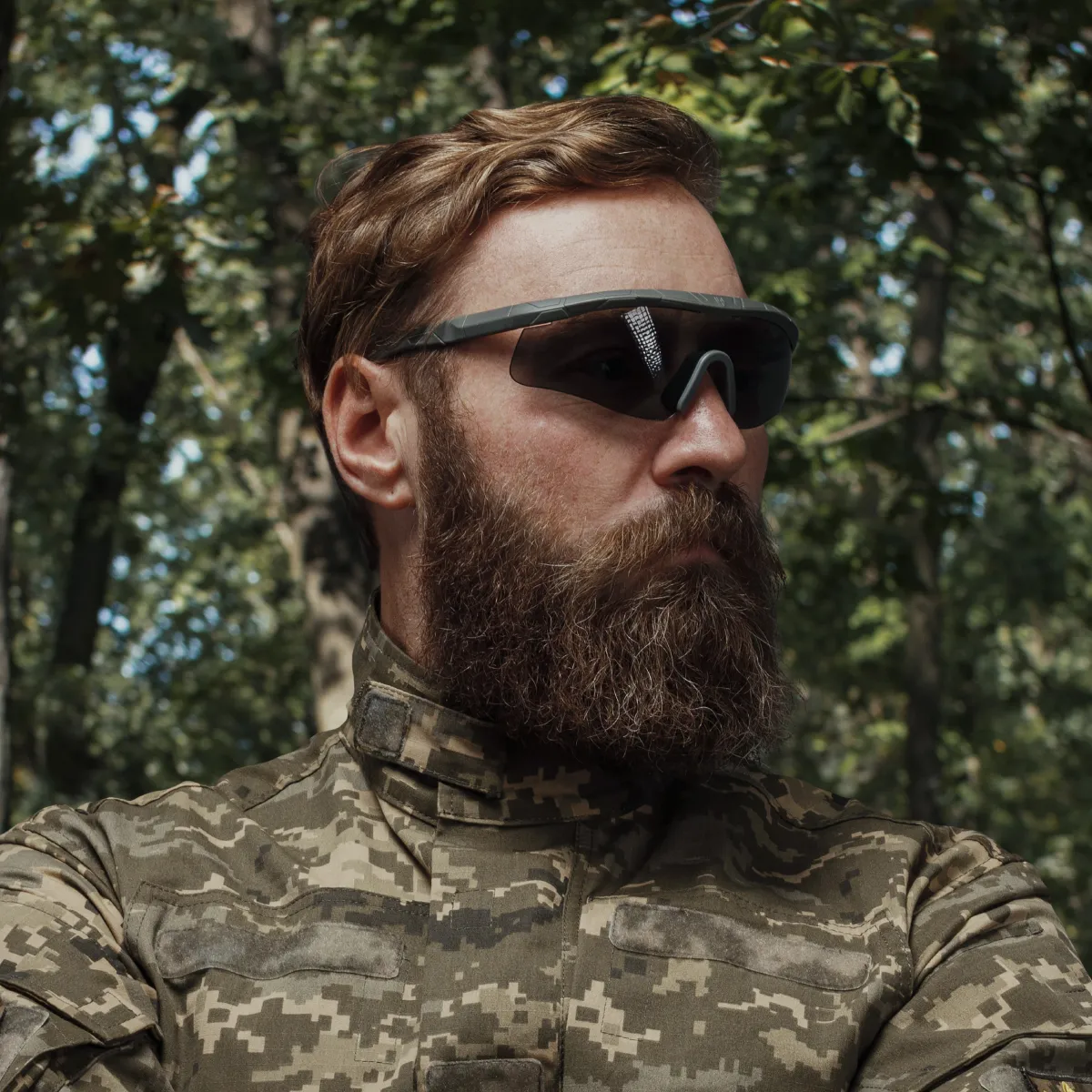 Очки тактические Trevix со сменными поликарбонатными линзами. Серые 6