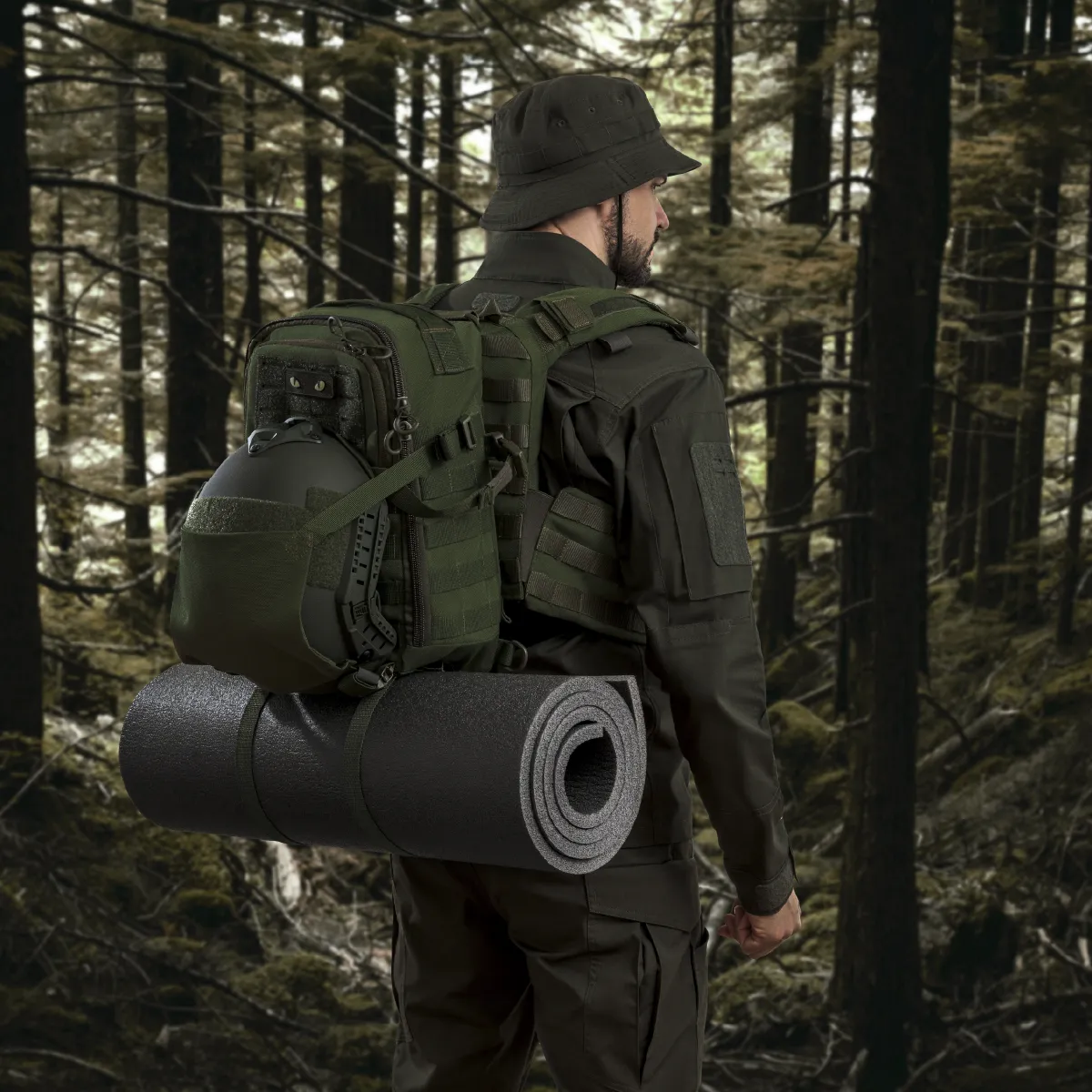 Тактический рюкзак DP20 на 20 л. Cordura 1000D. Крепление Molle. Олива 11