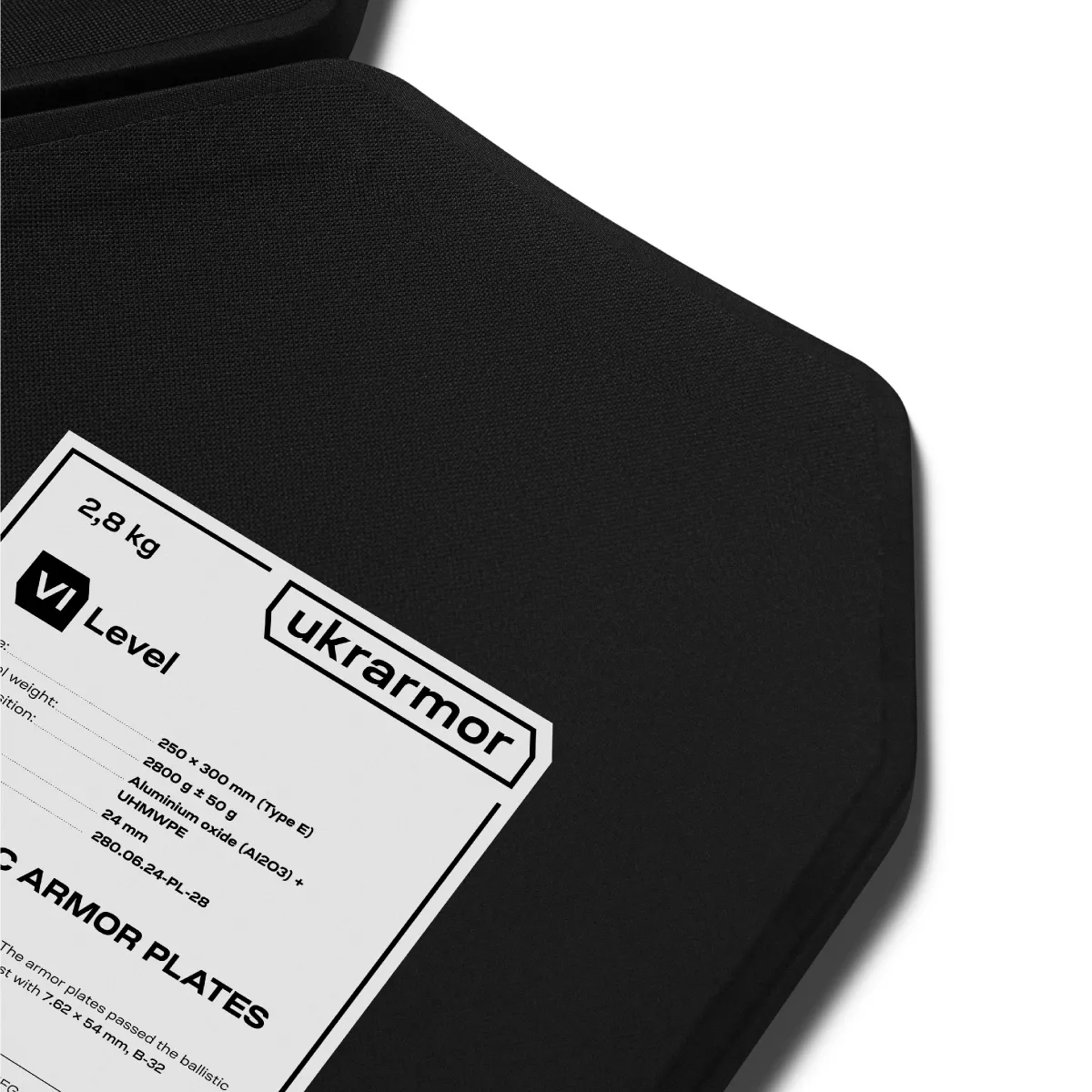 Плиты керамика 6 класс защиты (комплект). Вес 5.6 кг. Размер M (25х30 см.) 14