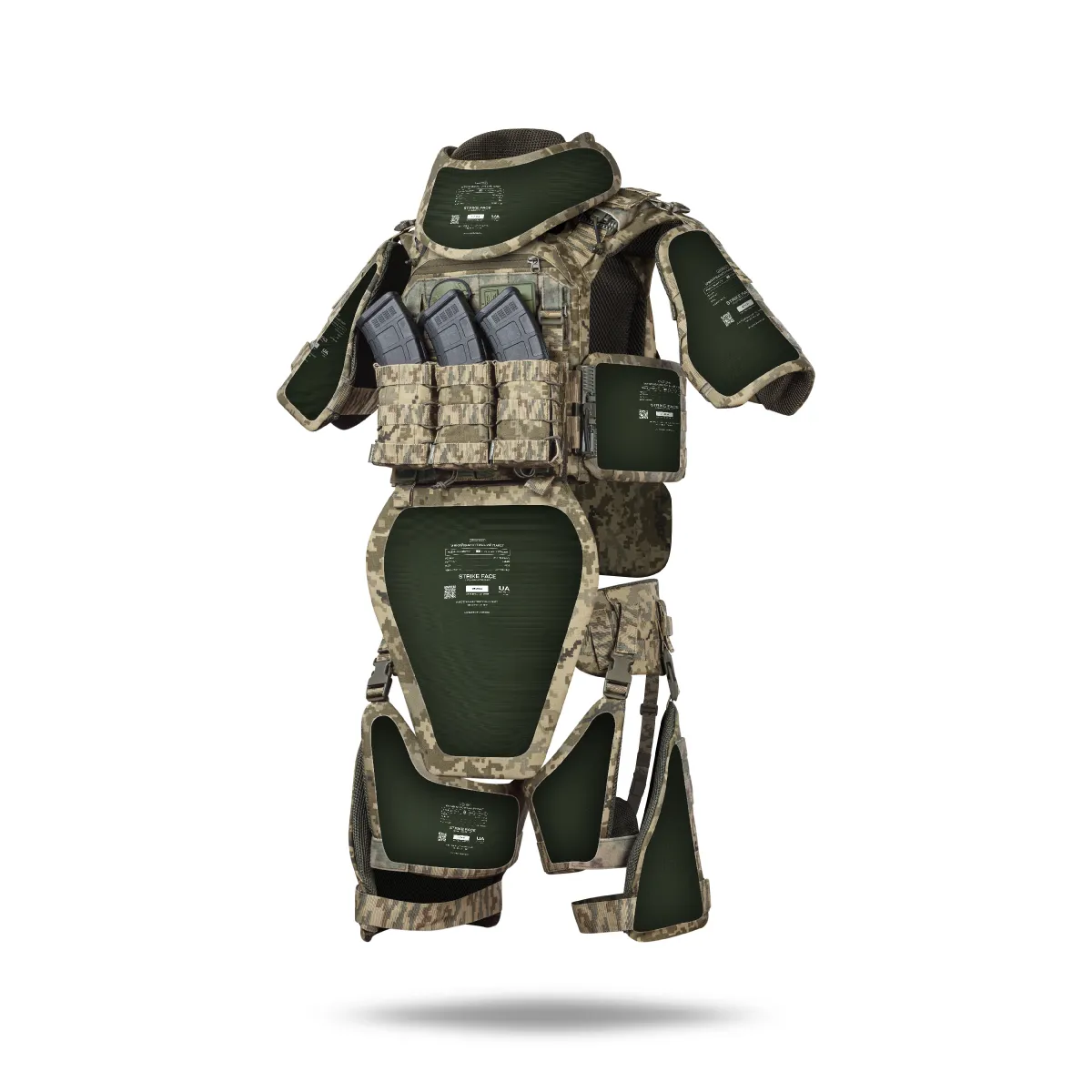 Балістичний захист шиї Gen 1 (та верхньої частини спини) 1-го класу. Піксель (мм-14) 7