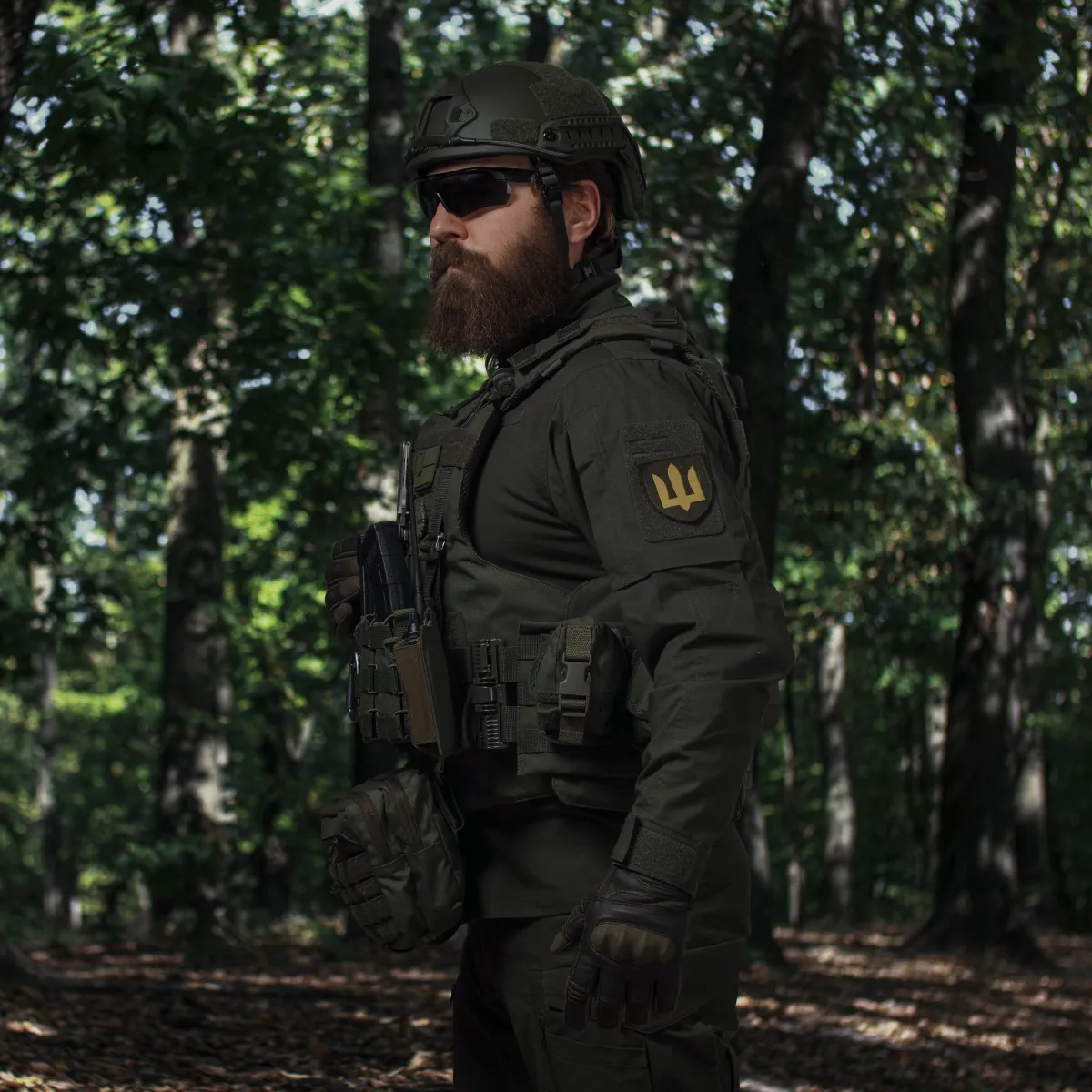 Подсумок под гранату. Крепление Molle. Cordura 1000. Олива 7