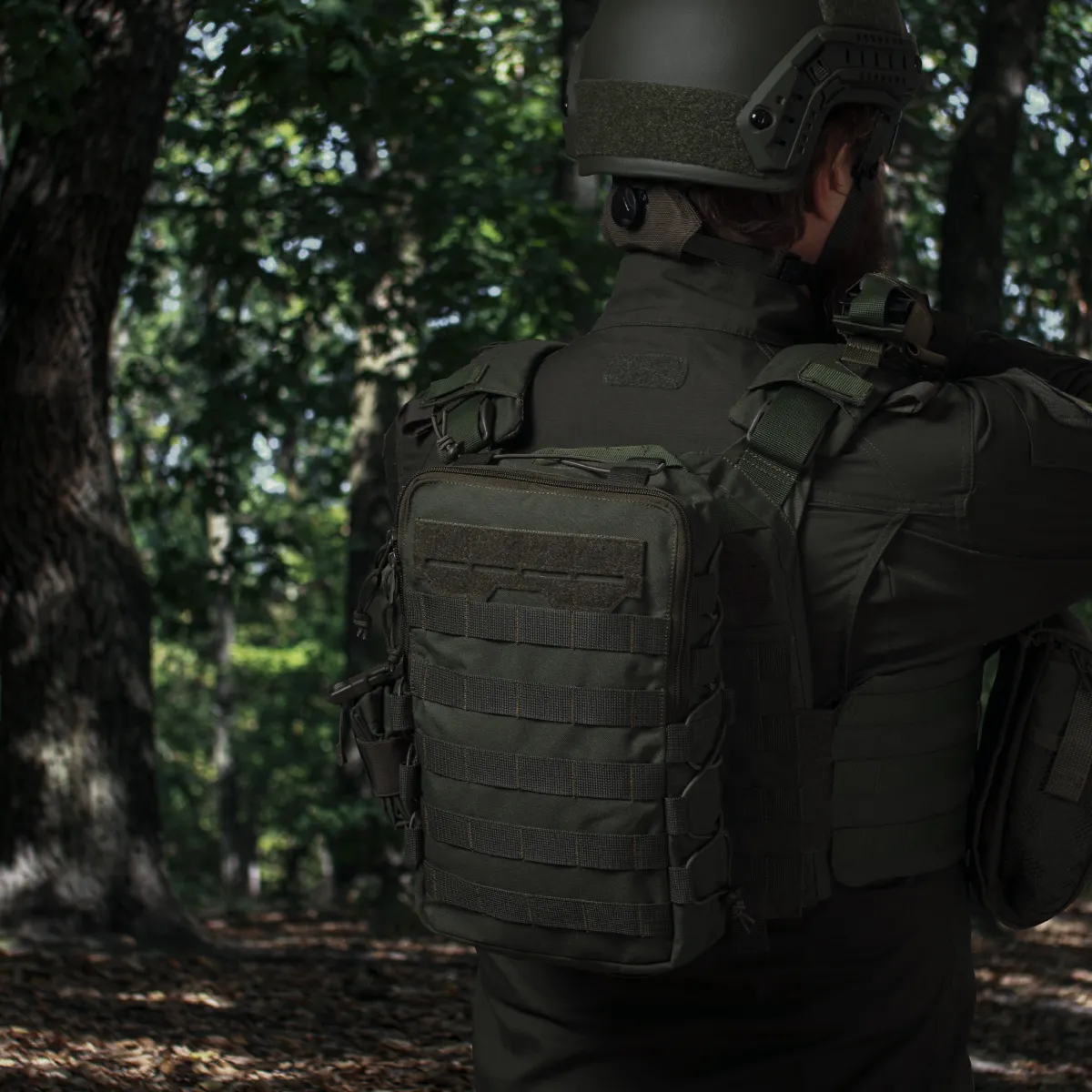 Тактический рюкзак на 10 л. Крепление Molle. Cordura 1000D. Олива 4