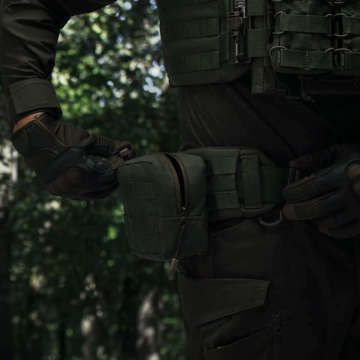 Підсумок утилітарний S. Кріплення Molle. Cordura 1000. Олива. 7