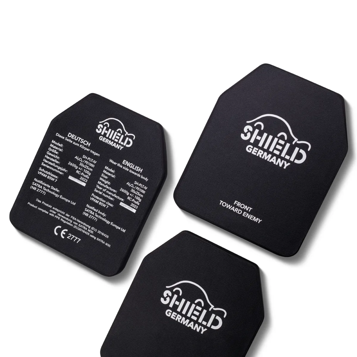 Керамічні плити 6 класу Shield Germany® SK4 (комплект). Вага 5.2 кг. 25х30 см. 8