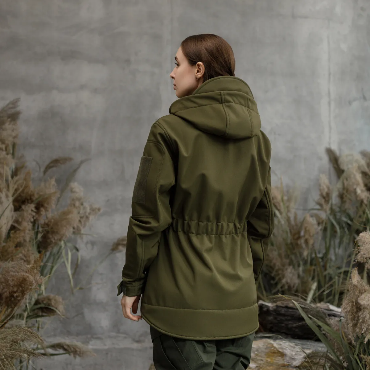 Куртка тактична жіноча Softshell WAC-17. Захист від вітру та вологи. Олива 5