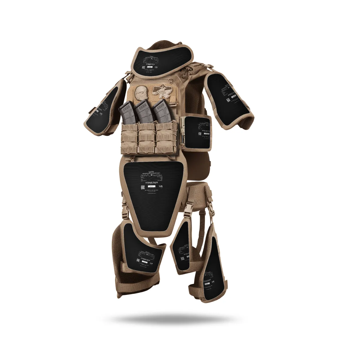 Противоосколочный фартук 2-го класса защиты (с баллистическим пакетом). Размер XL. Койот 7