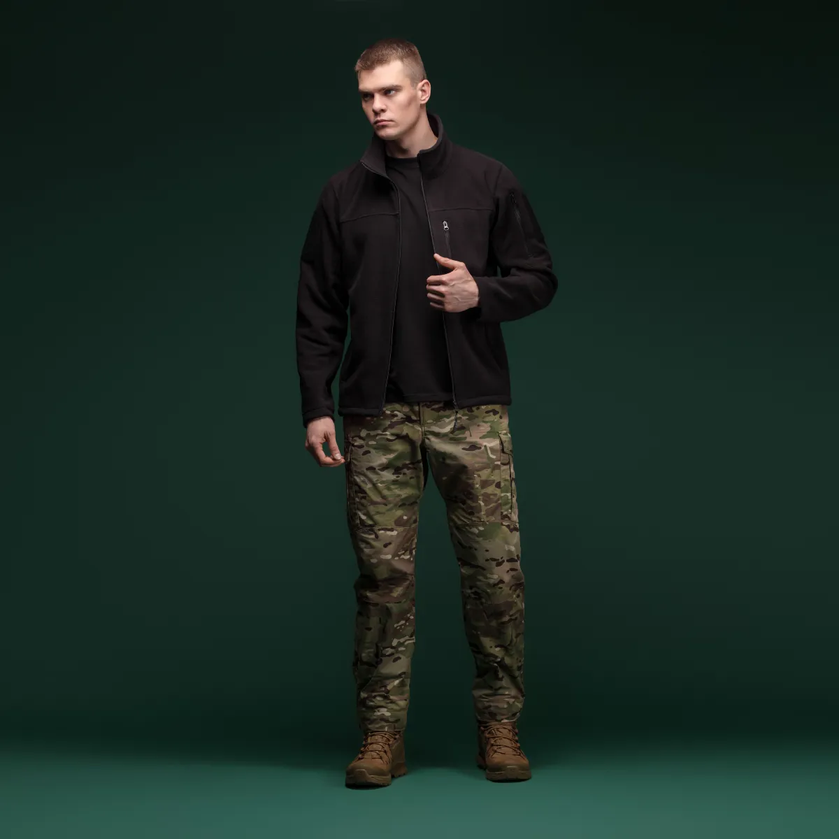 Флісова кофта Ukrarmor Patrol Pullover Fleece Black. Polyester, windproof 7