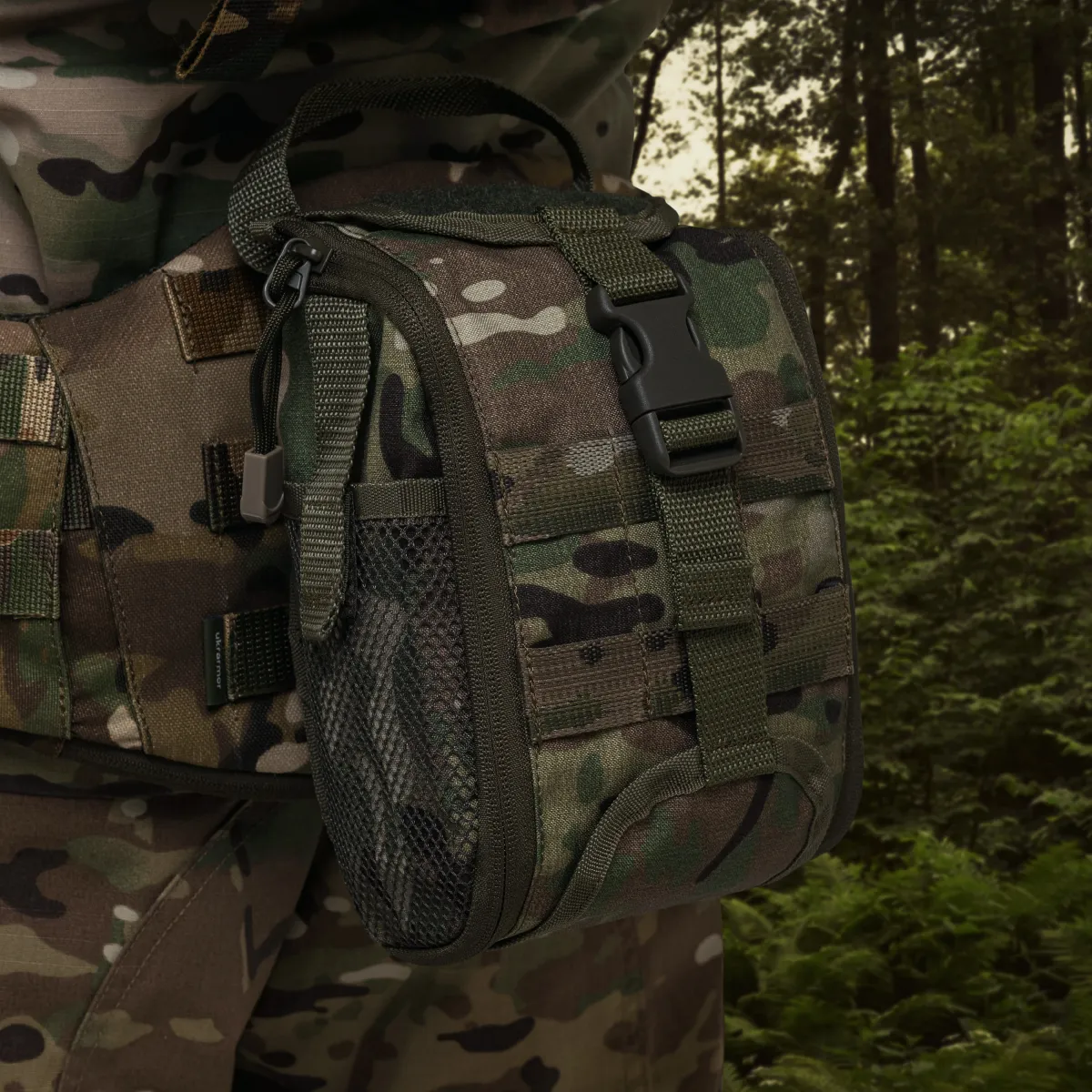 Аптечка увеличенная PRO (подсумок-органайзер). Cordura 1000. Мультикам 3