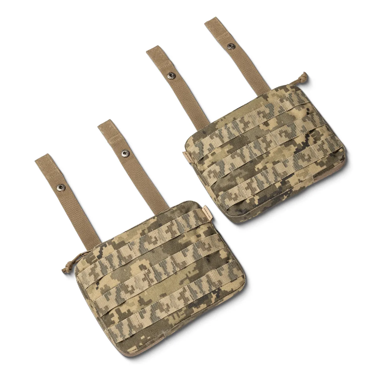 Бокові бронепластини 3 клас захисту (комплект) НВМПЕ 21.5х16 см. Піксель (мм-14) 16