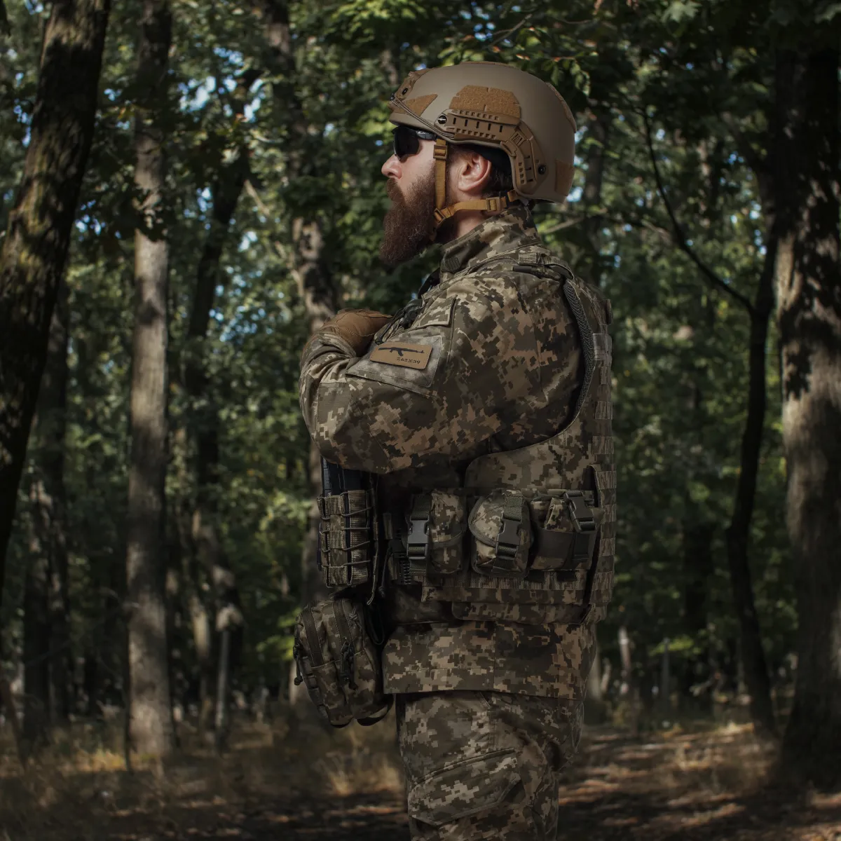 Сумка-напашник PRO. Размер XL (19х26 см). Материал Cordura 1000. Пиксель (мм-14) 6