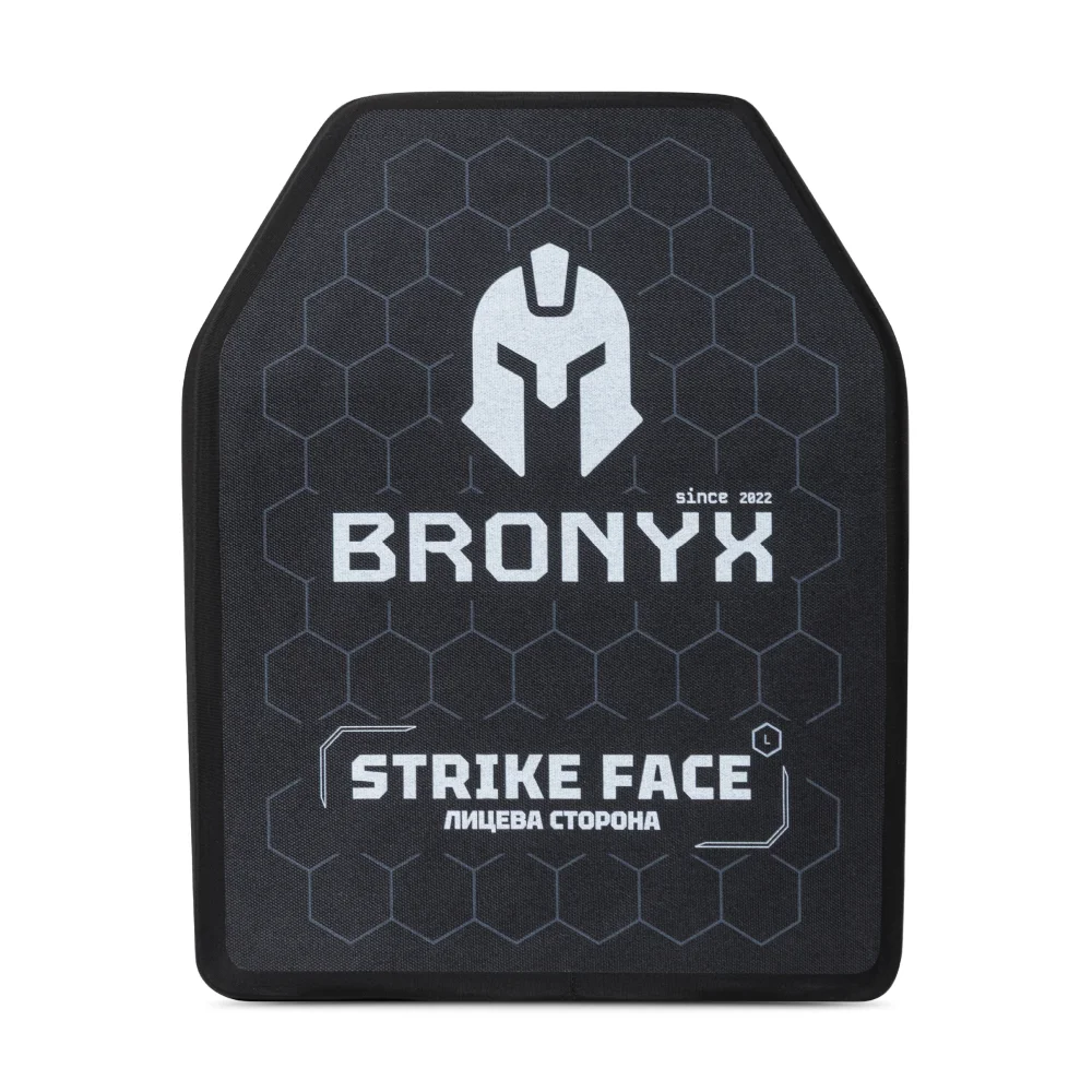 Керамическая бронеплита 4 класса Bronyx. Вес 2.5 кг. Размер L (26х33 см) 2