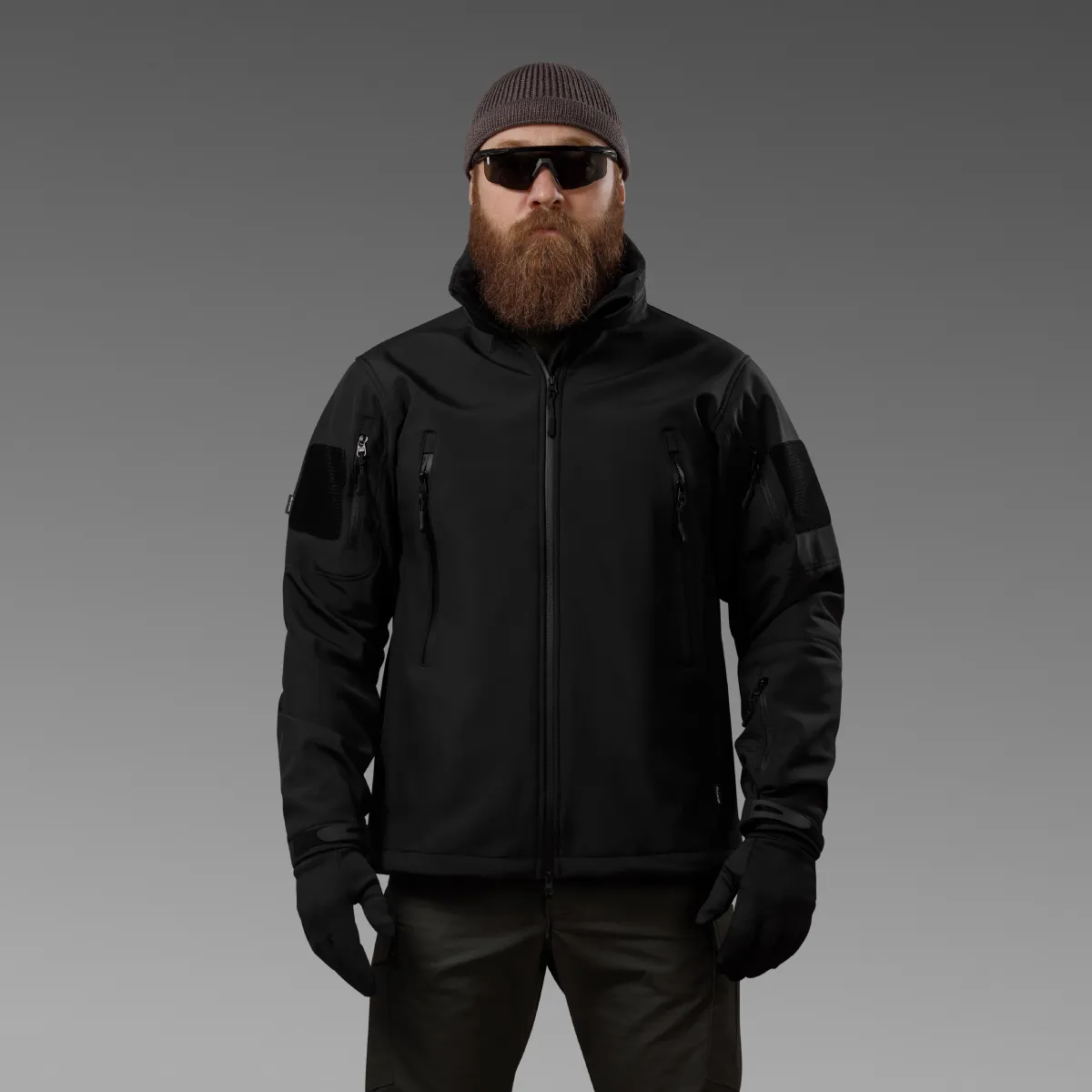 Куртка тактична Softshell Hawk Jacket. Захист від вітру та вологи.  Чорний 2