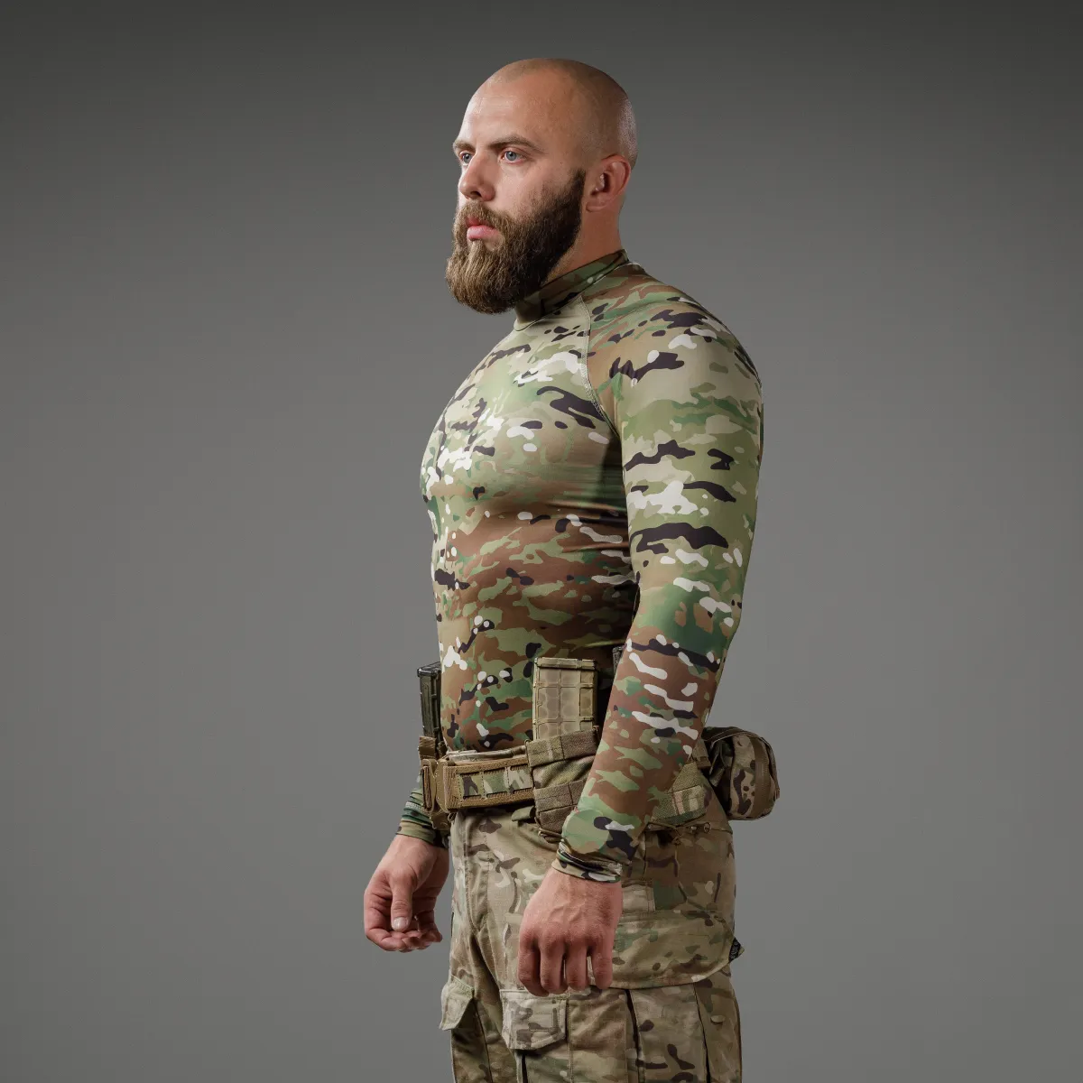 Рашгард тактичний Raptor Rashguard Multicam. Slim fit, polyester 9