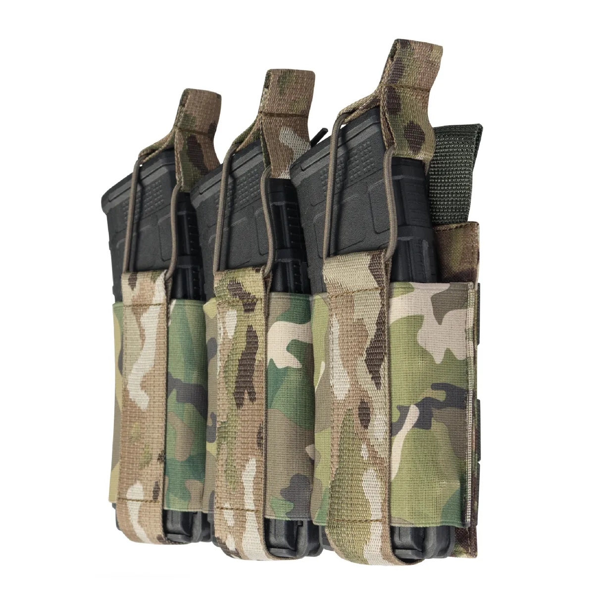 Потрійний еластичний підсумок для магазинів АК/АR відкритого типу з кріпленням MOLLE. Мультикам 3