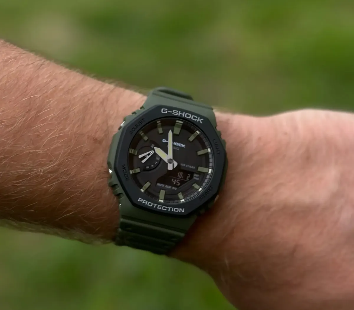 Тактичний годинник Casio G-SHOCK GA-2110SU. Водостійкий корпус. Олива 2