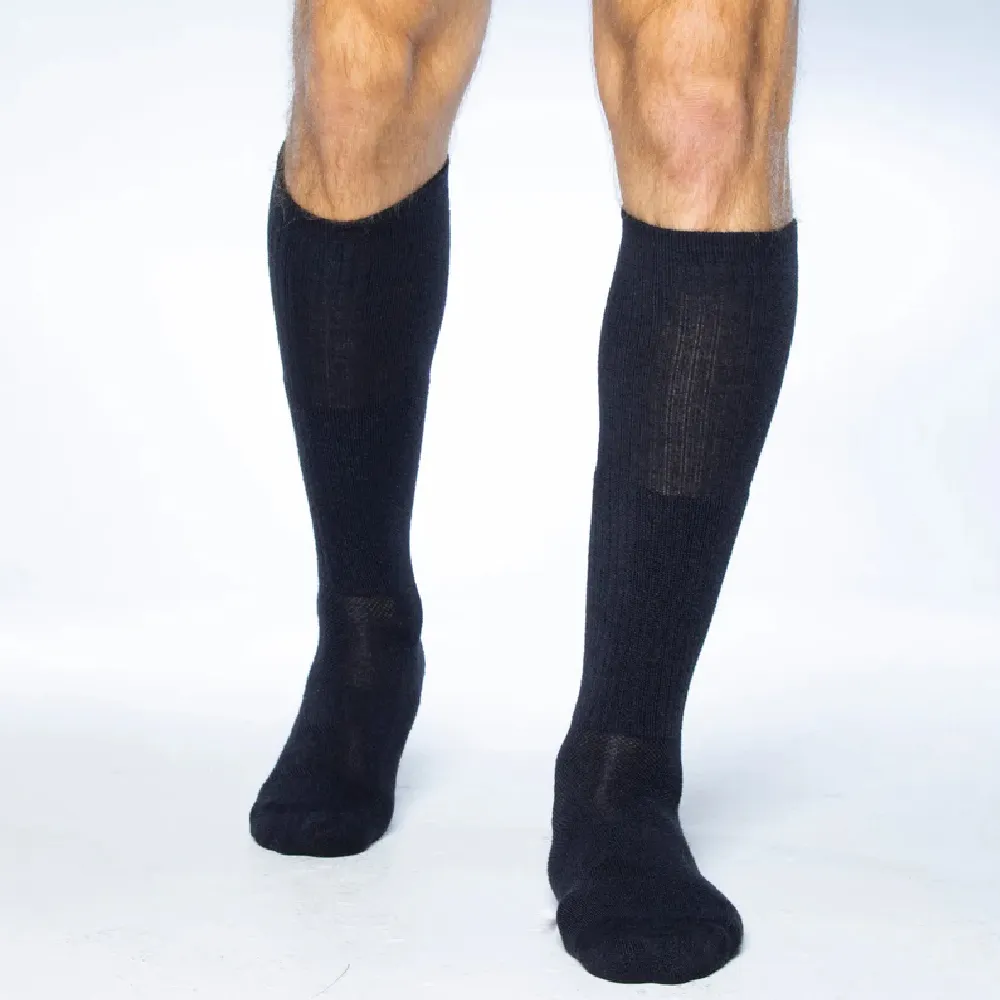 Носки зимние Covert Threads Wool Beast OTC из мериносовой шерсти. Black 5