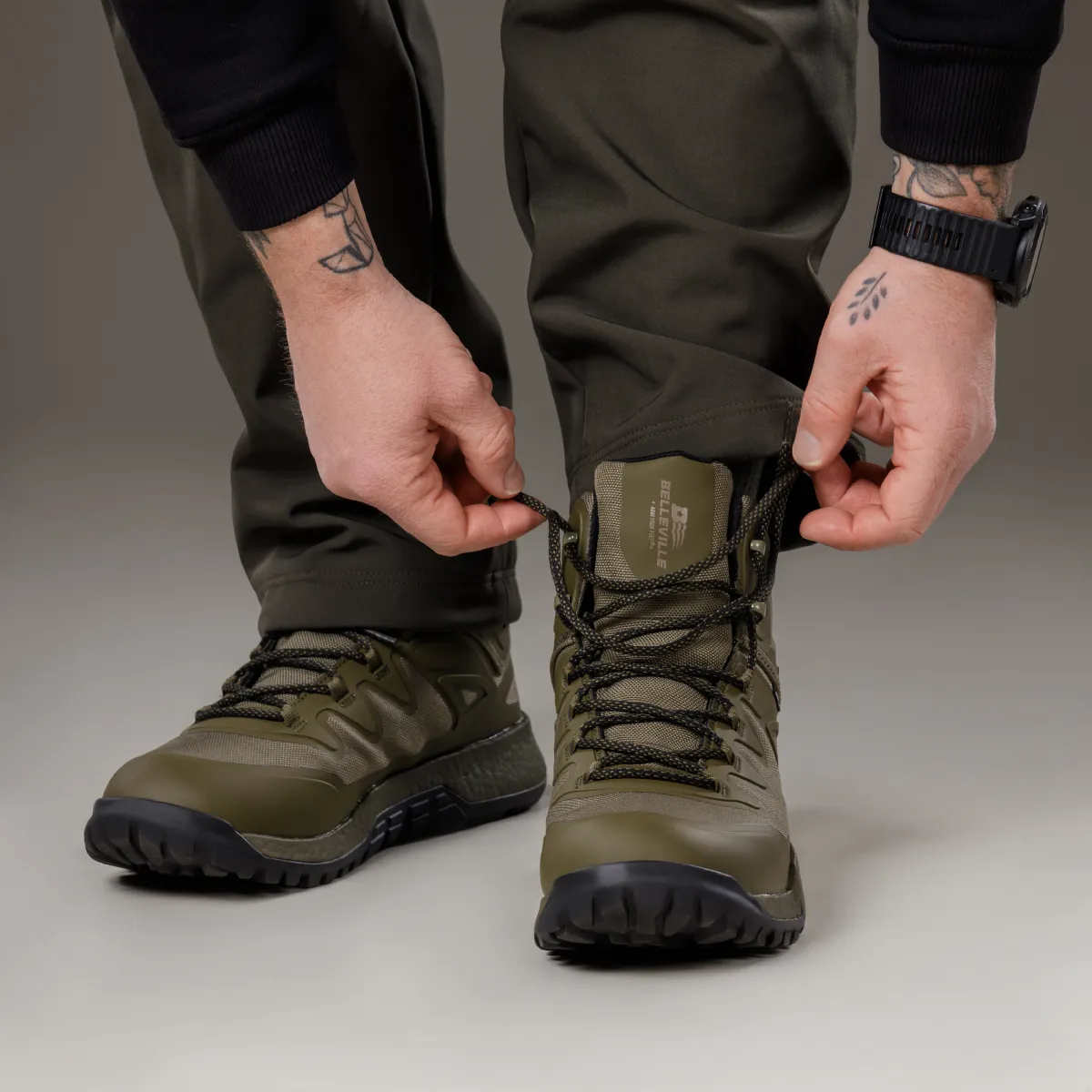 Ботинки Belleville AMRAP BV670WPT / Vapor. США. Ranger green / Олива 3