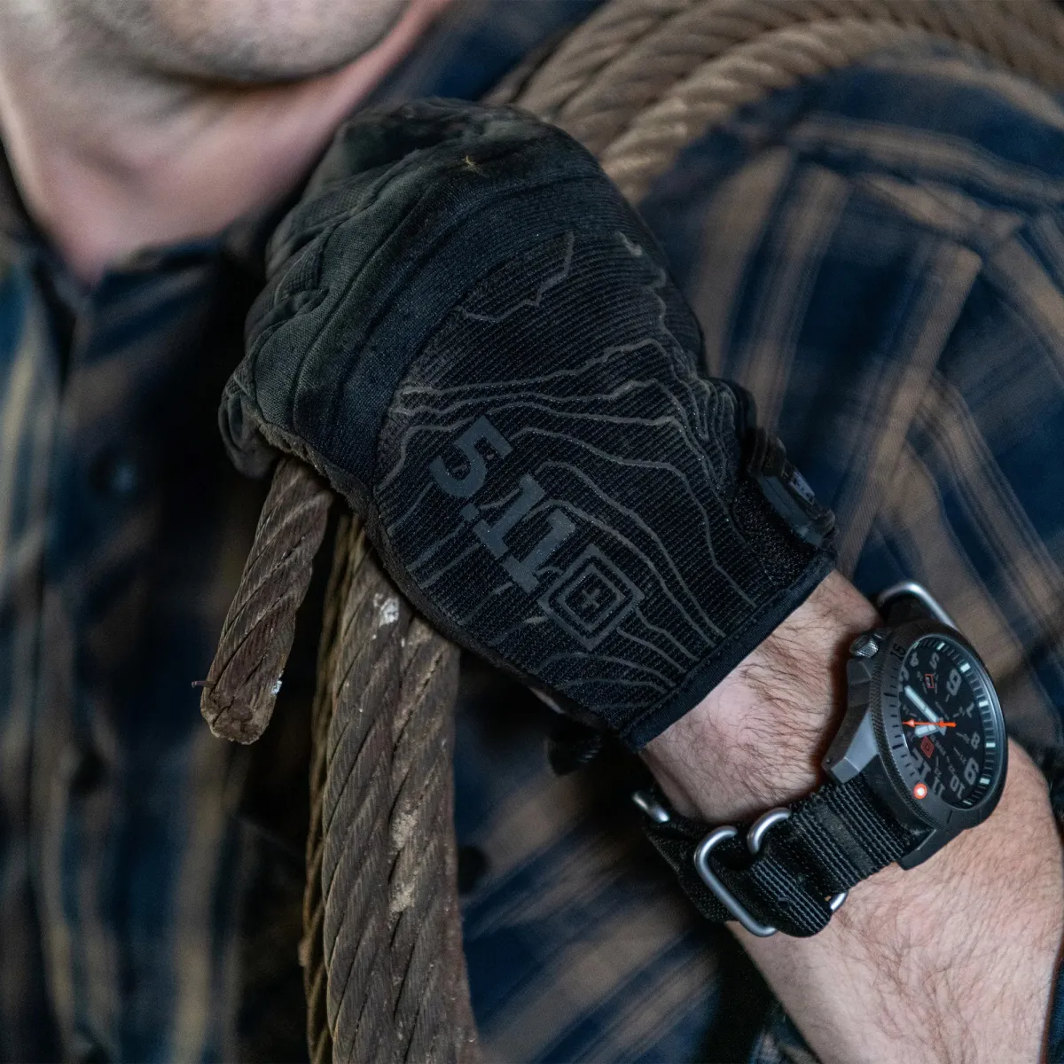 Рукавички тактичні 5.11 Tactical® High Abrasion. Чорний 6