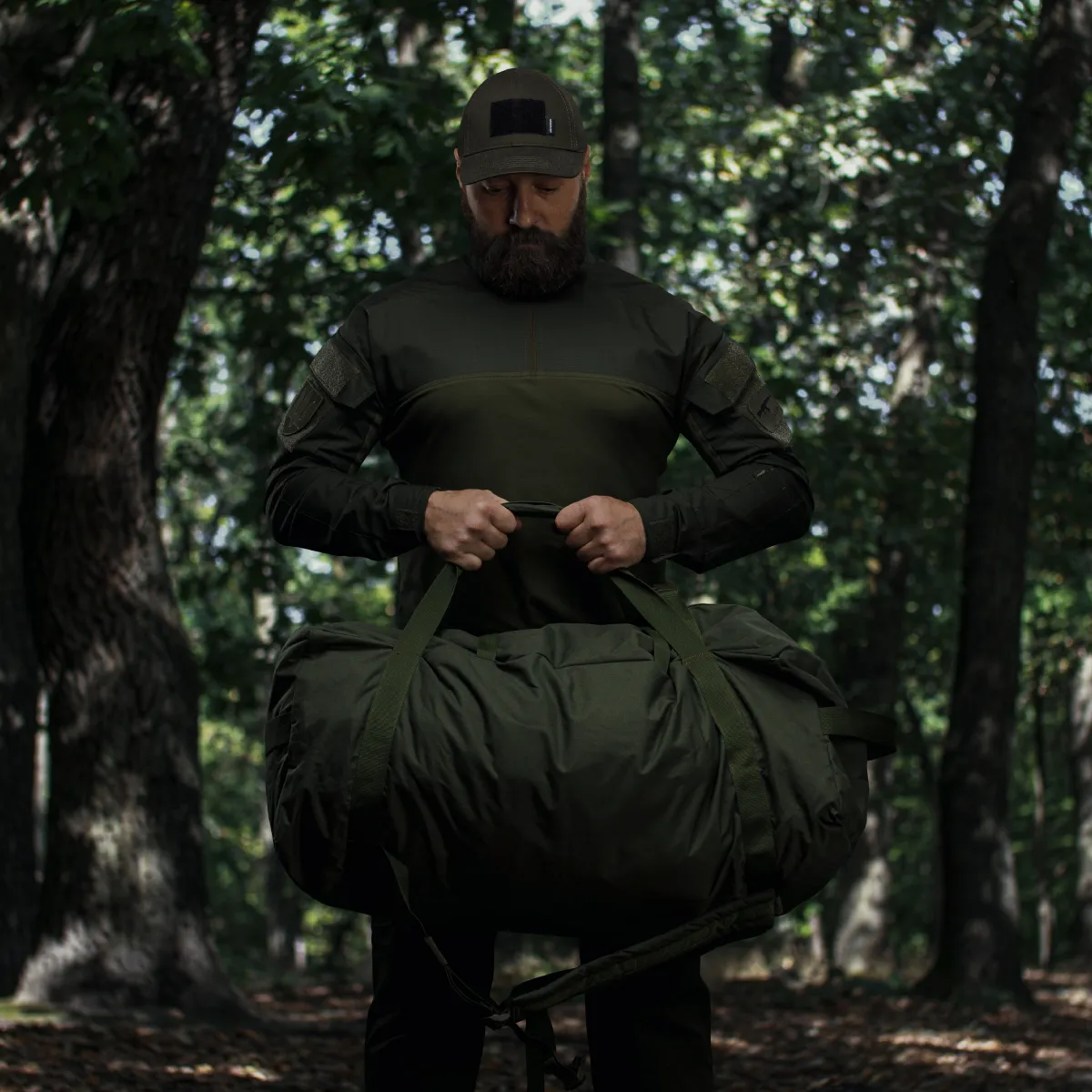 Тактична сумка баул на 100 л. Cordura 500D. Водостійка. Олива 7