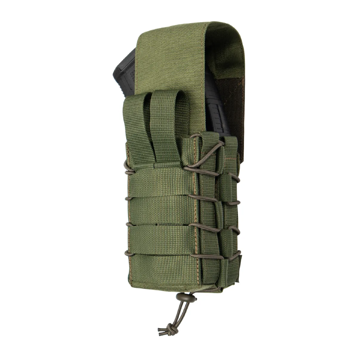 Подвійний закритий підсумок з клапаном під магазини АК/АR. Олива 8