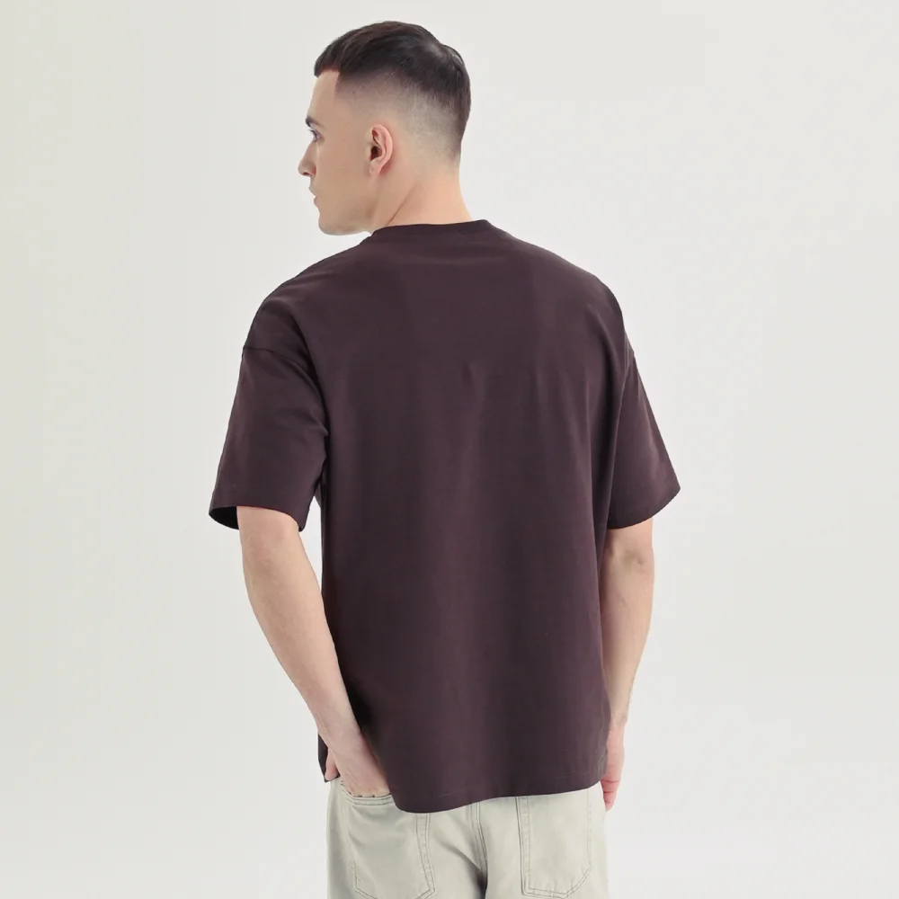 Футболка «Живи» от Rift. Oversize. Шоколадный 4