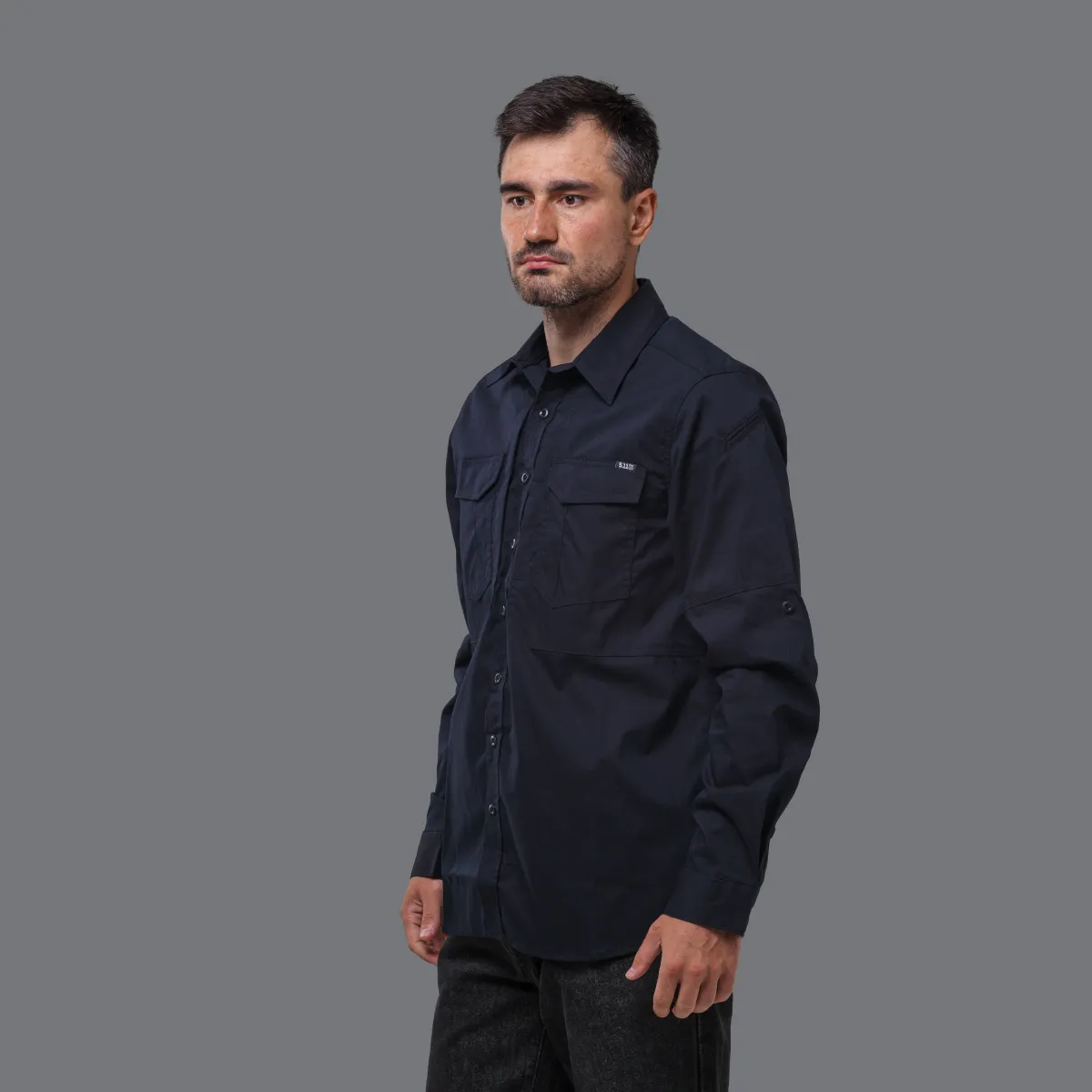 Рубашка 5.11 Tactical® ABR Pro Long Sleeve Shirt. Цвет Темно-синий/Dark Navy 4