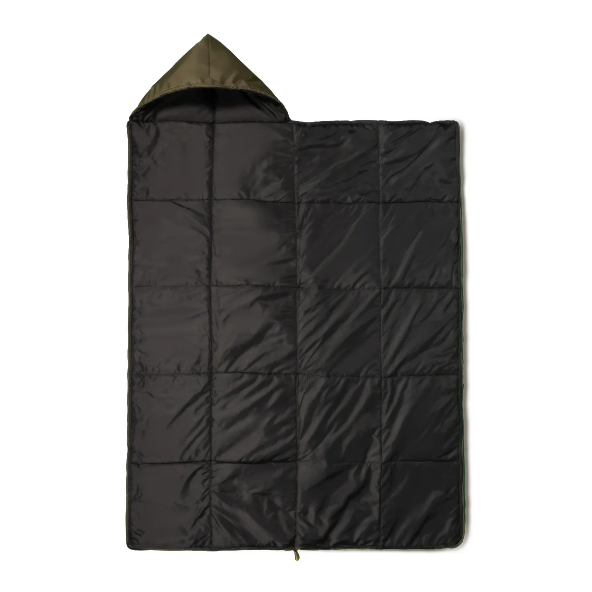 Спальный мешок летний (одеяло с капюшоном), 220 х 73 см. Цвет Хаки. 2