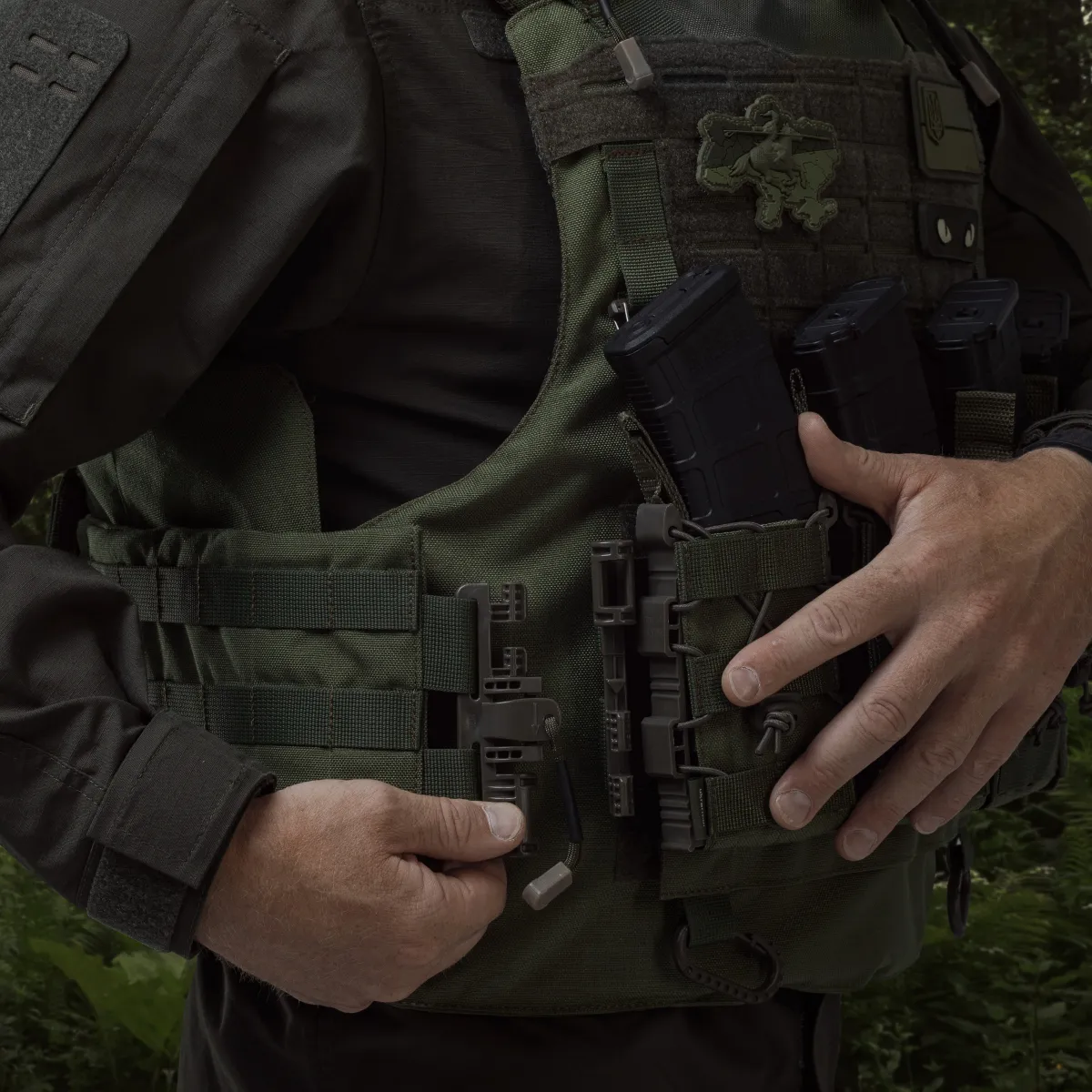 Боевой бронежилет IBV-1. Вес 3.6 кг. Увеличенная площадь защиты. Олива. L/XL 8