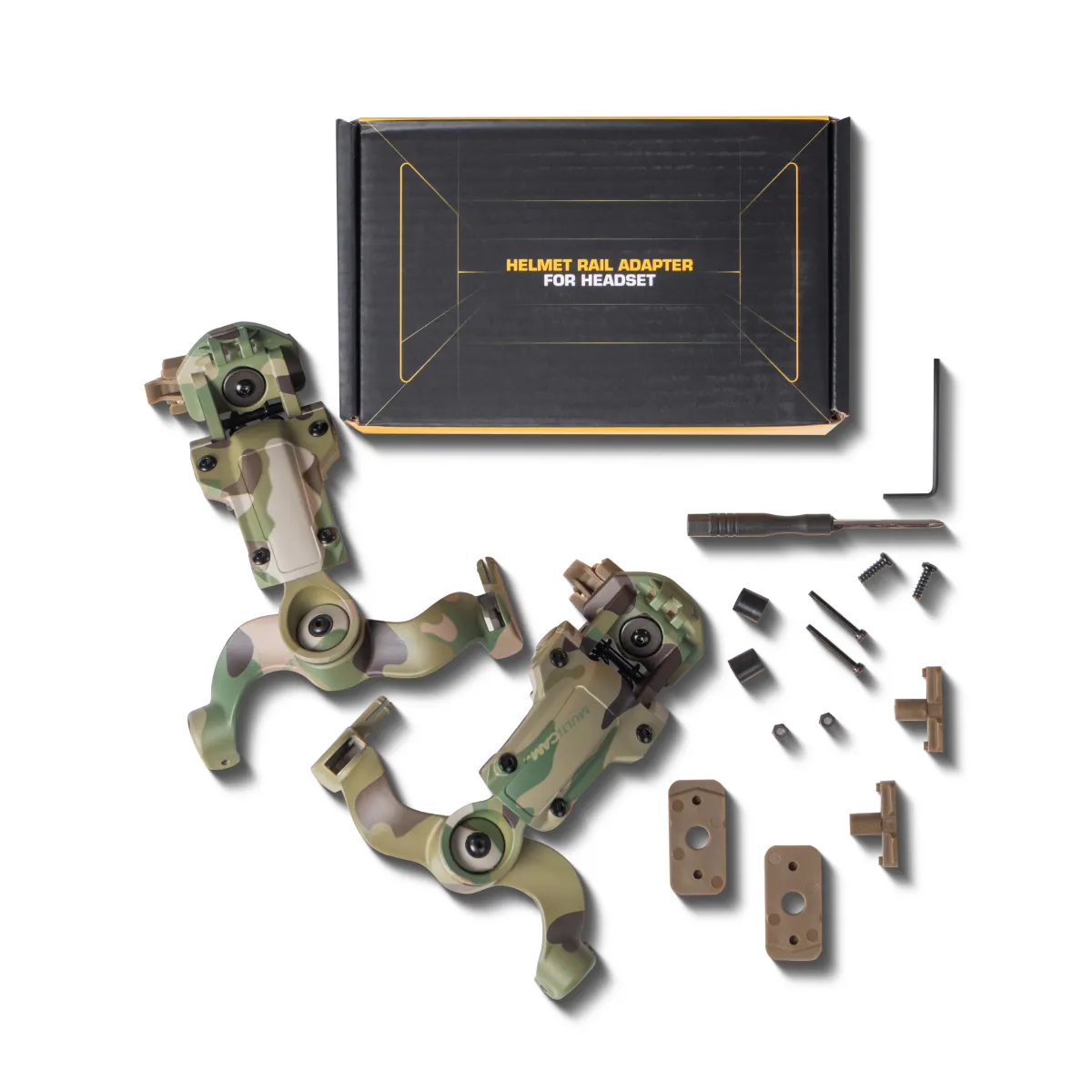 Крепление адаптер для активных наушников на шлем. Олива 7