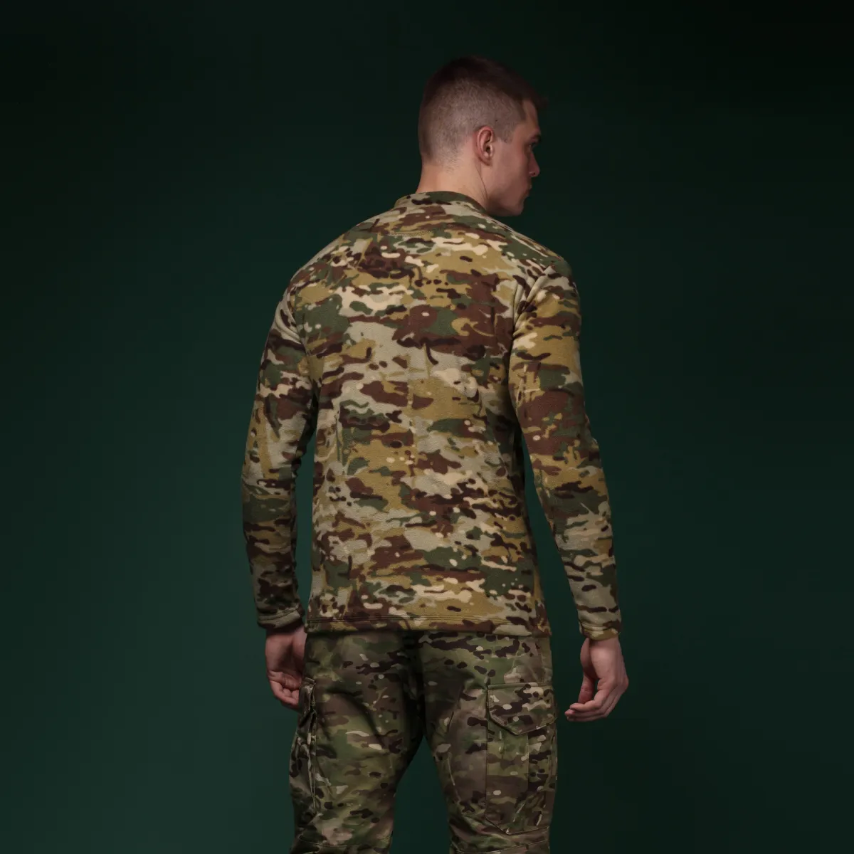 Флисовая тактическая кофта Garrison Fleece Multicam. Temperature control, polyester 5