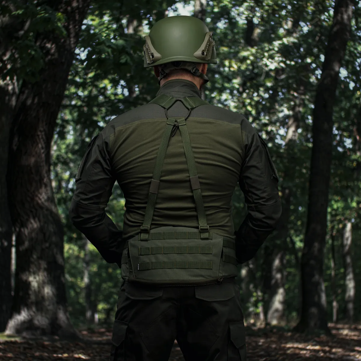 Плечові ремені для тактичного пояса. Кріплення Molle. Олива 5