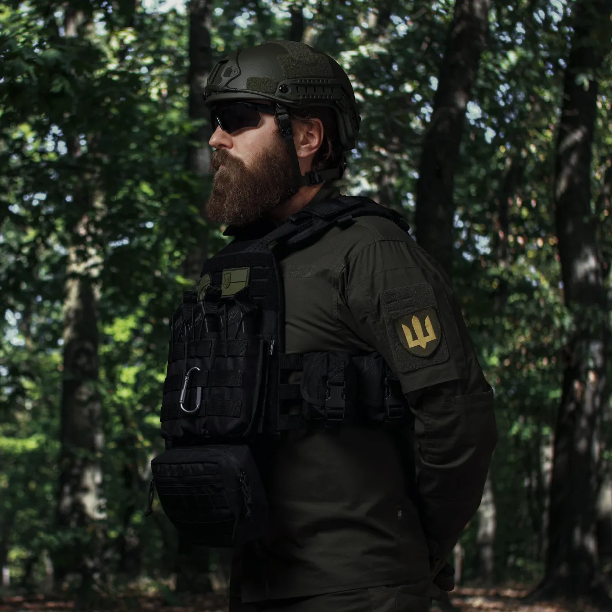 Сумка-напашник стандартна. Матеріал Cordura 1000. Чорна 5