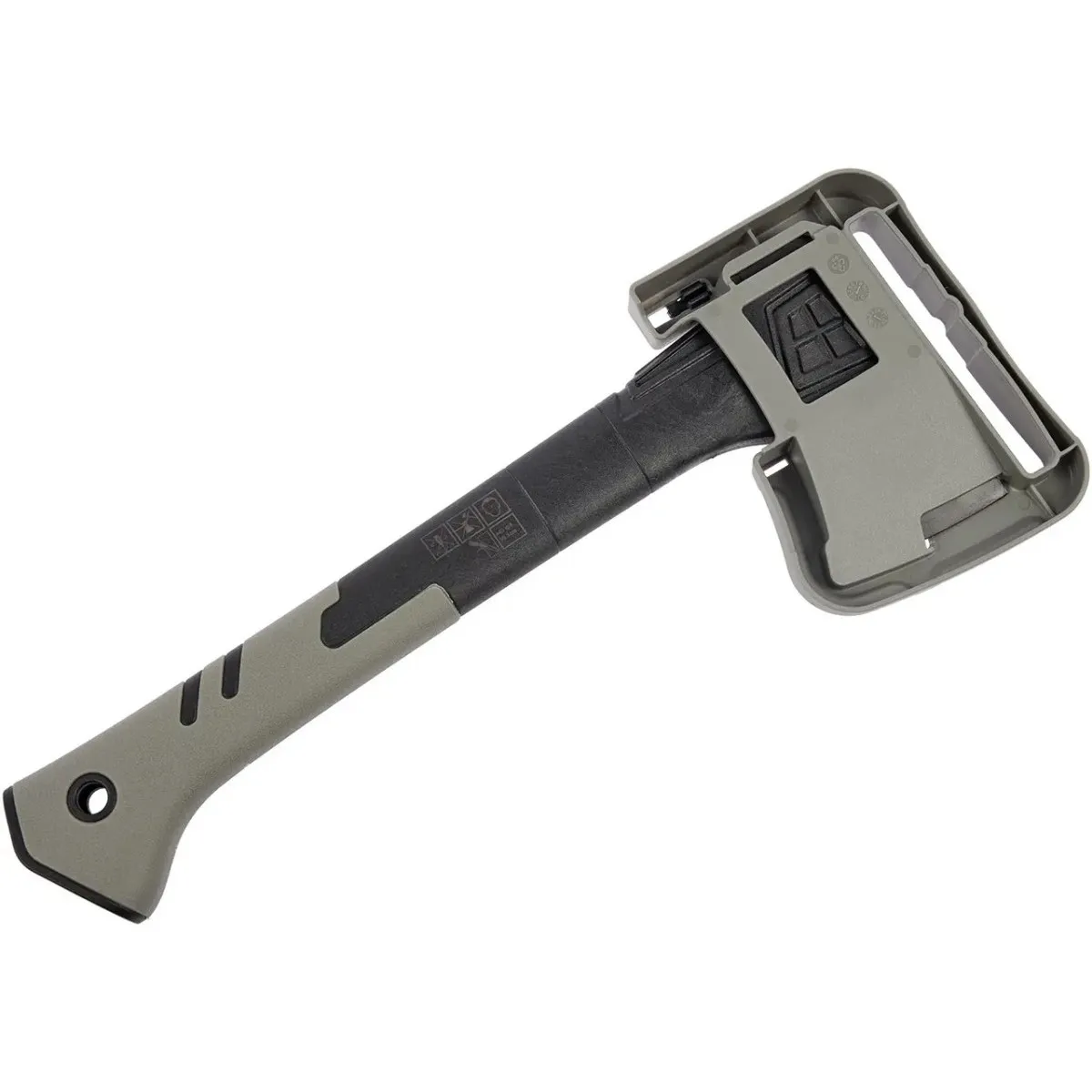 Топор Active Hunter серая с полимерной прорезиненной рукояткой, металл High Carbon Steel 4