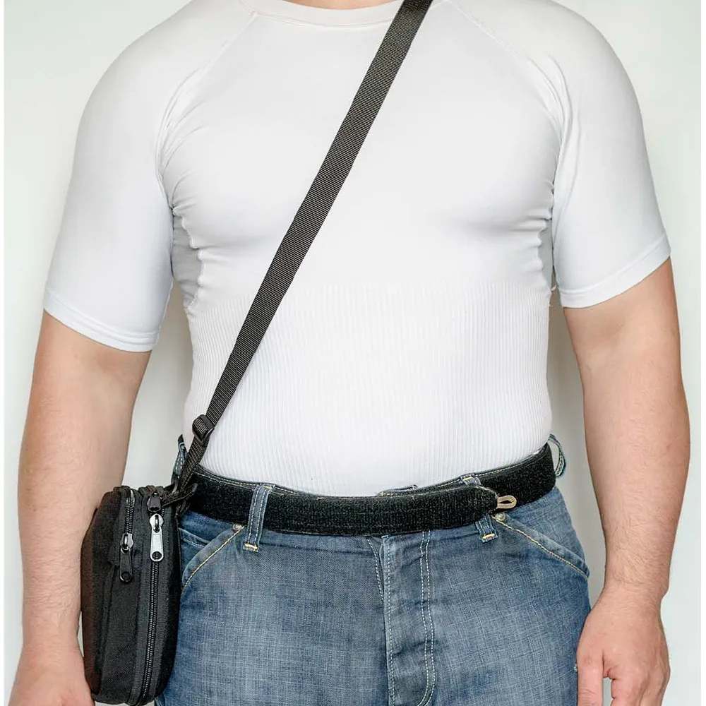 Плечова\поясна сумка-кобура A-line A14. Cordura 1000D. Колір Чорний 2