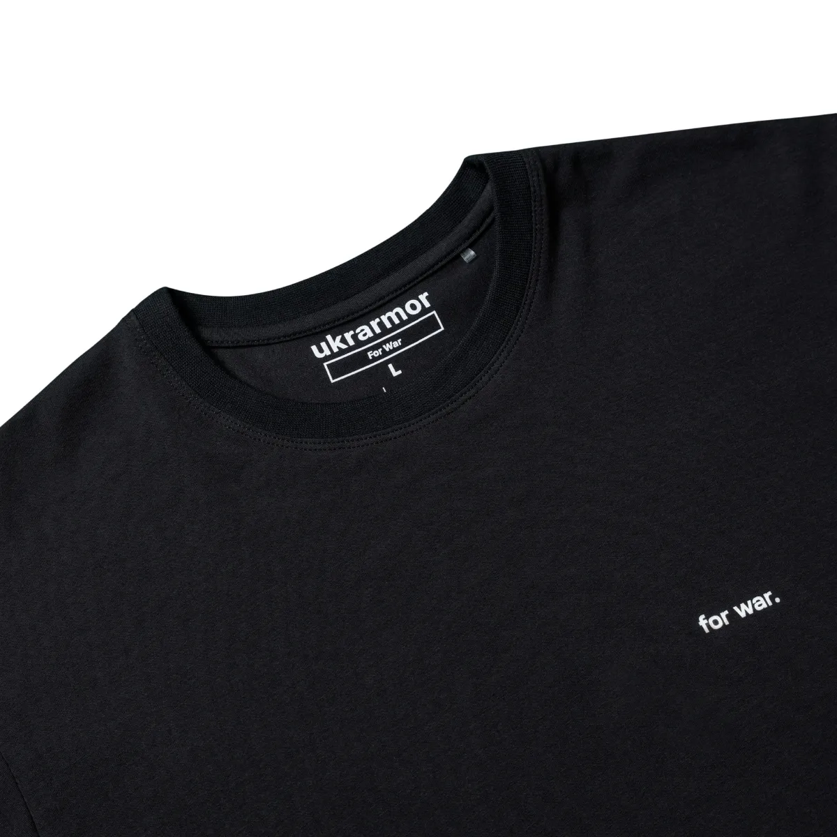 Футболка чоловіча For War Black (чорний). Матеріал Cotton/Elastane 4