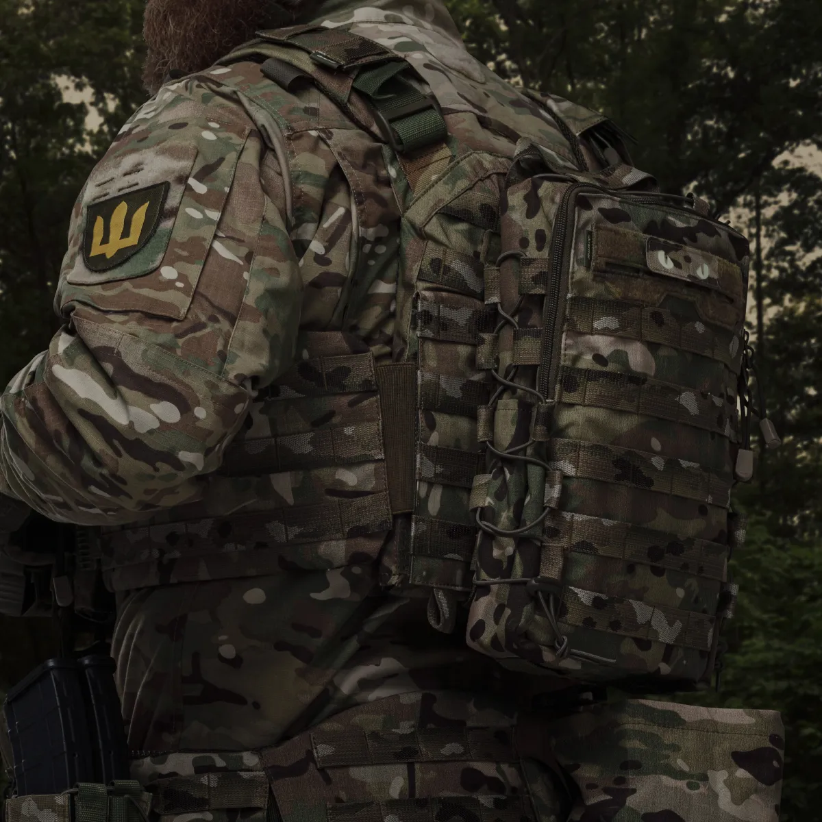 Тактический рюкзак на 10 л. Крепление Molle. Cordura 1000D. Мультикам 3