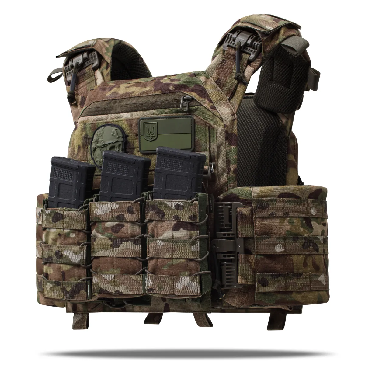 Бронежилет 4 уровня NIJ (PRO). Вес 6.4 кг. Керамические плиты PGD U-line ESAPI 2.95 кг. Мультикам 2