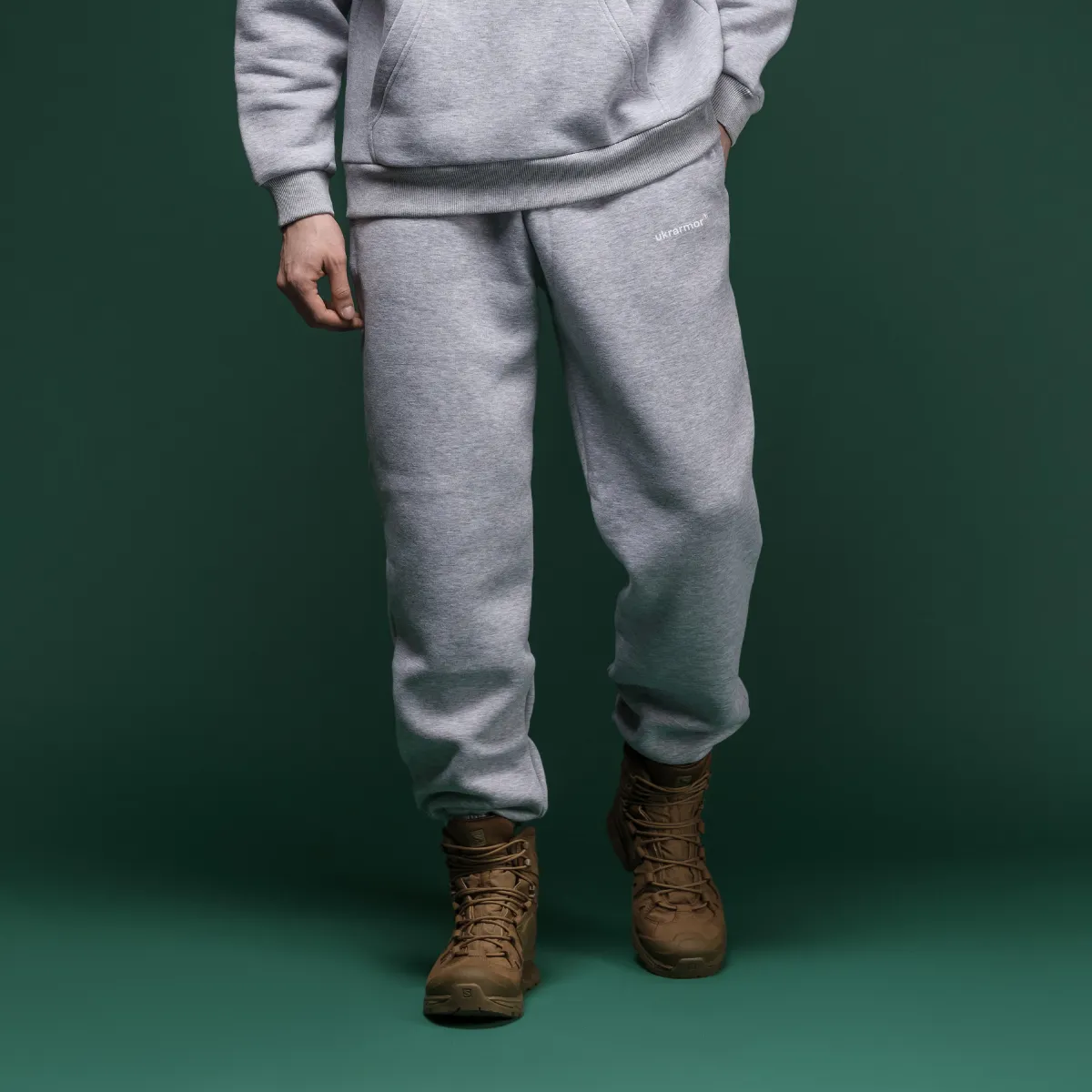 Спортивные штаны Ukrarmor Rush Pants с эластичным поясом. Серый 3