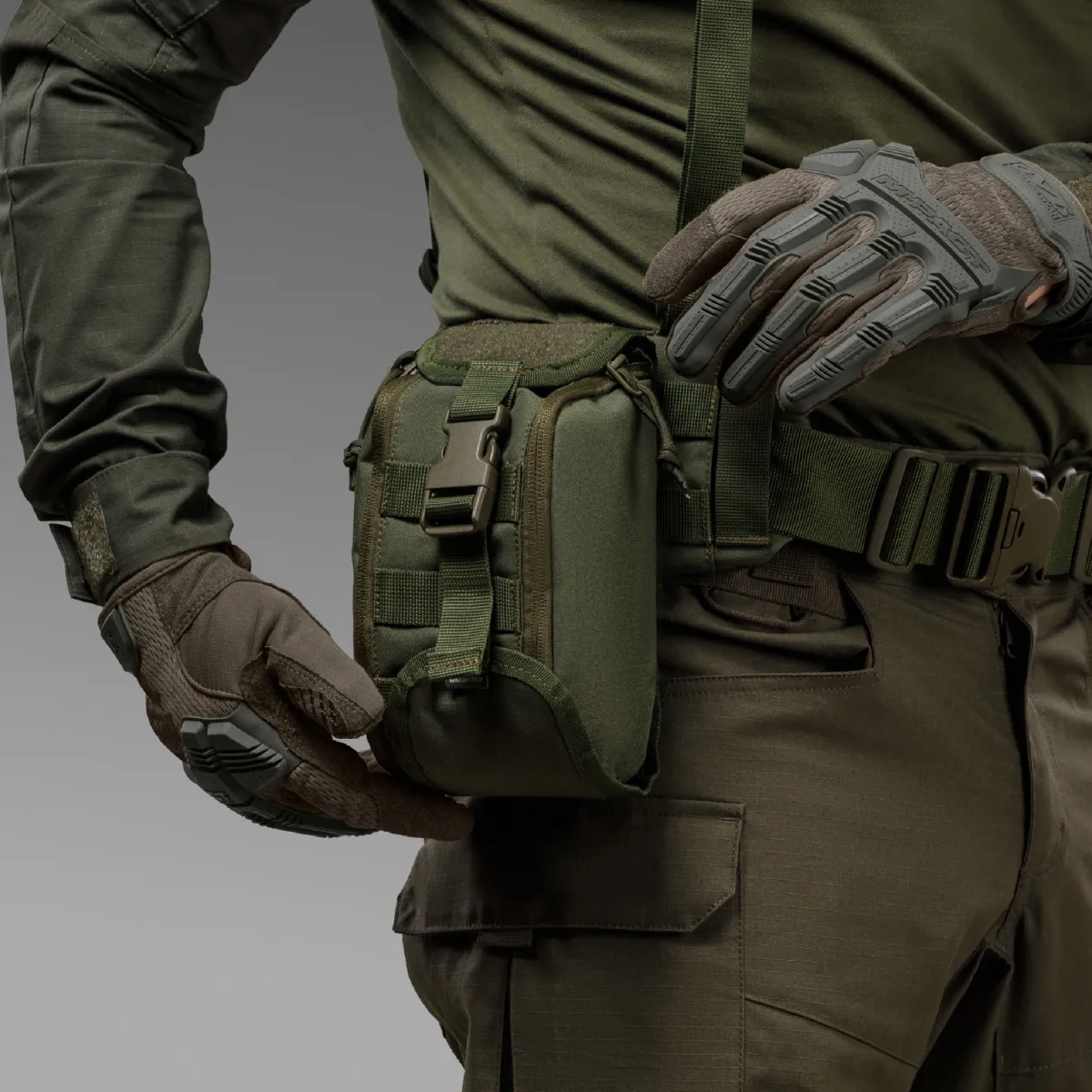 Подсумок-органайзер аптечка. Крепление Molle. Cordura 500D. Олива 3