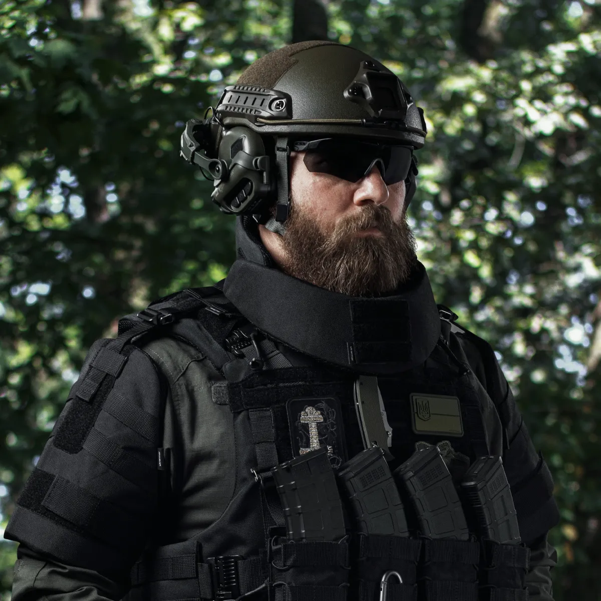 Баллистическая защита шеи Gen 2 (и верхней части спины) 1-го класса. Черный 3