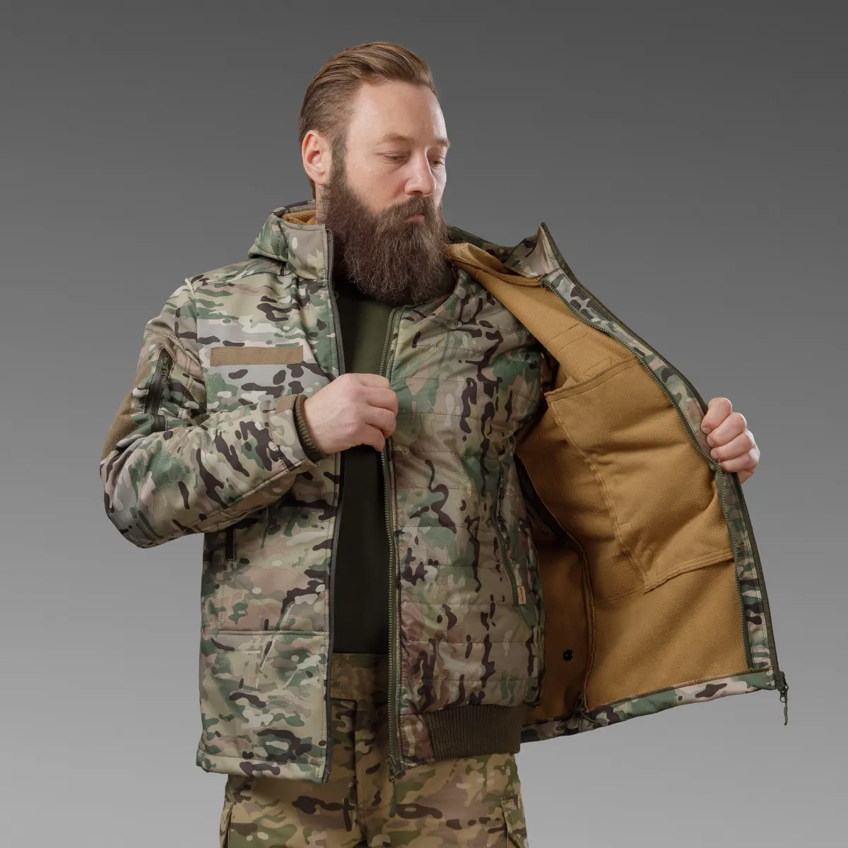 Куртка тактична Softshell All Weather 3 in 1 (до -20°C). Мультикам 3