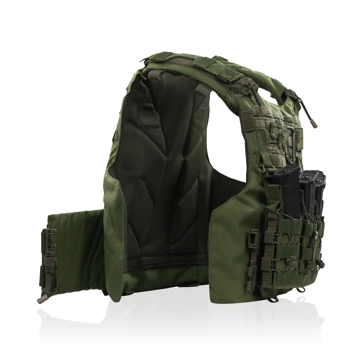 Бойовий бронежилет IBV-1. Вага 3.1 кг. Збільшена площа захисту. Олива. S/M 2